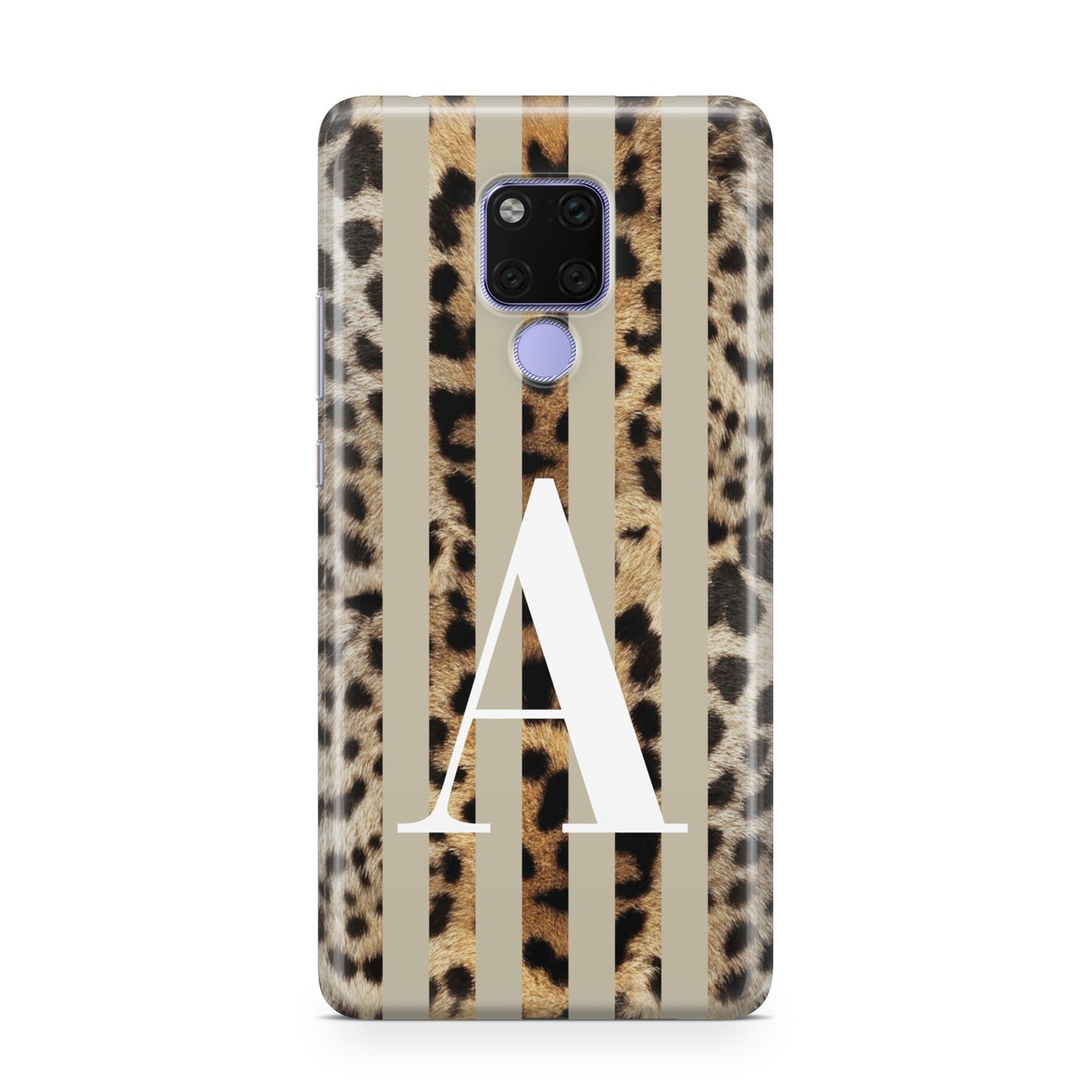 Personalised Leopard Stripes Huawei Mate 20X Phone Case