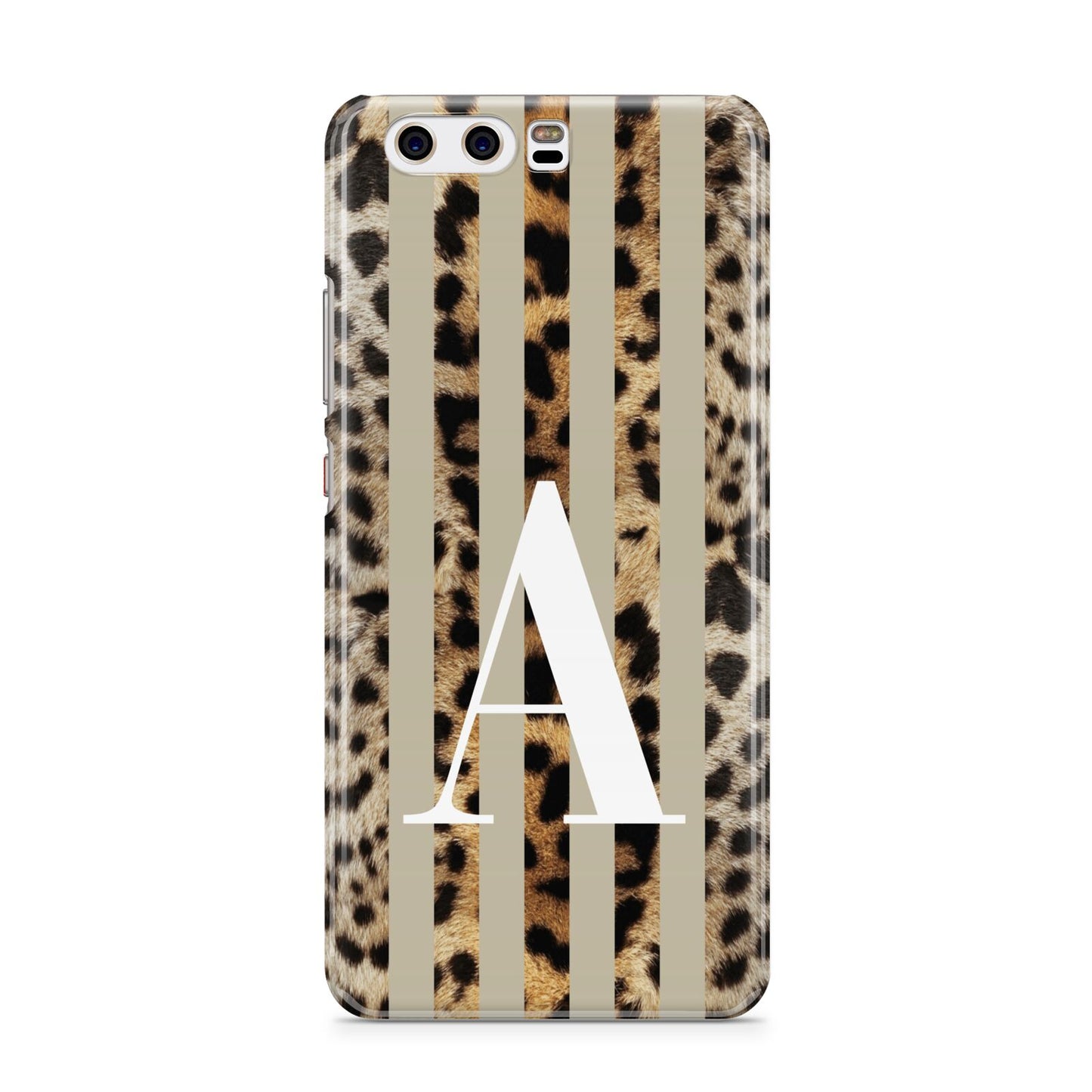 Personalised Leopard Stripes Huawei P10 Phone Case