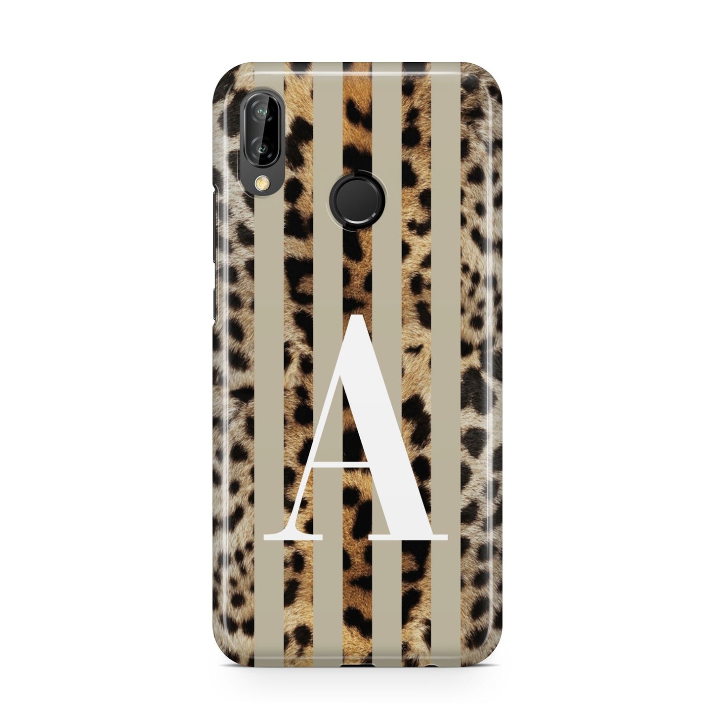 Personalised Leopard Stripes Huawei P20 Lite Phone Case