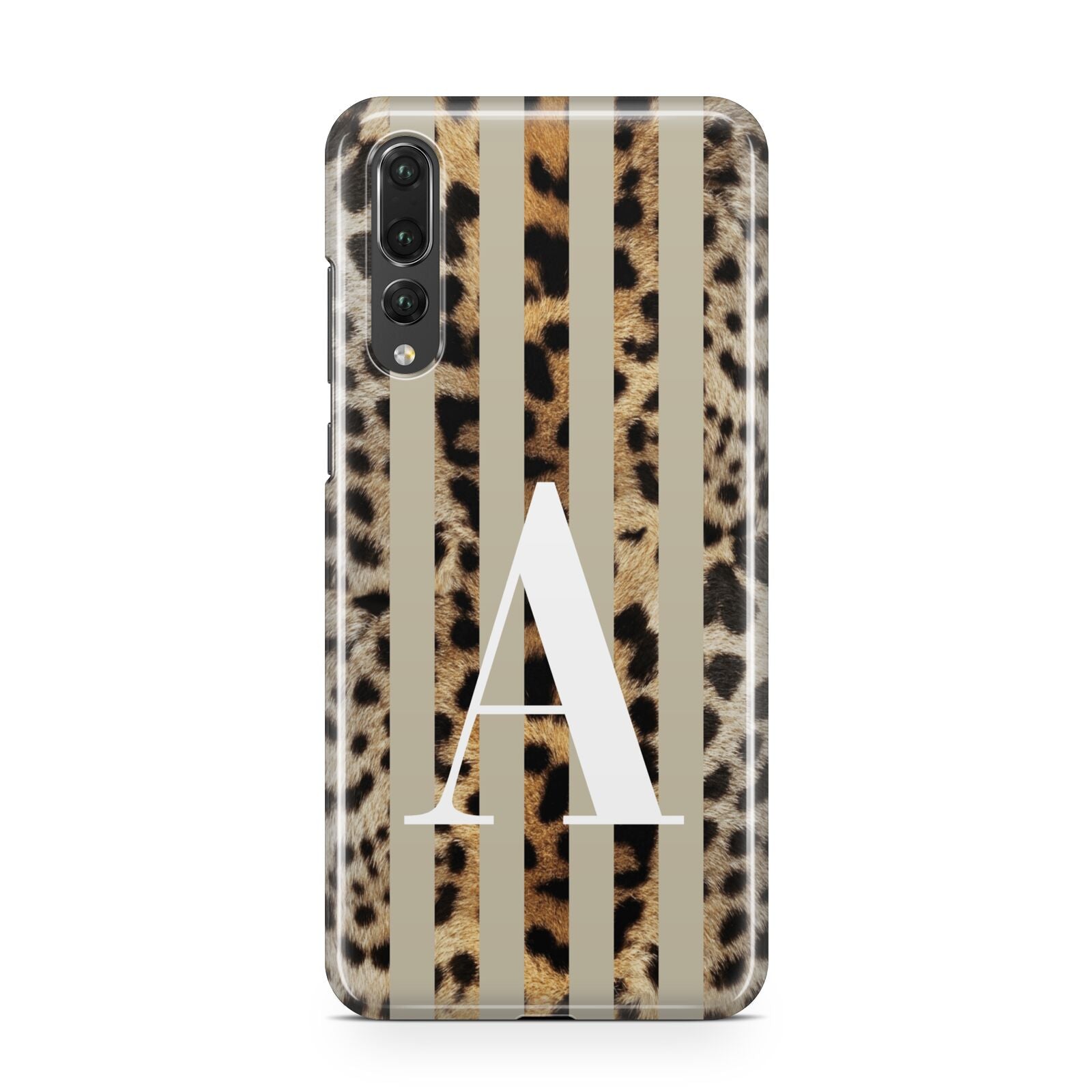 Personalised Leopard Stripes Huawei P20 Pro Phone Case