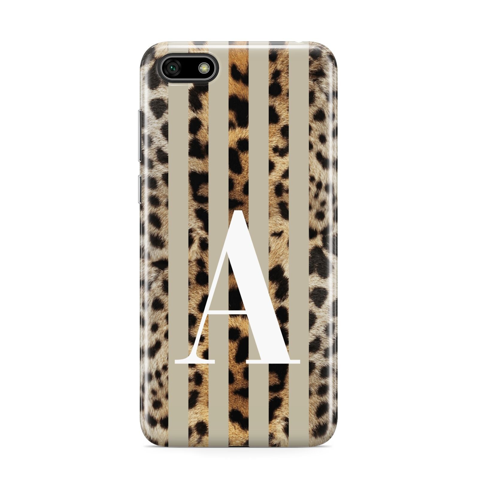 Personalised Leopard Stripes Huawei Y5 Prime 2018 Phone Case