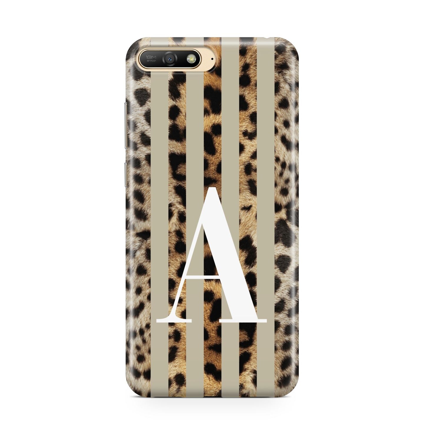 Personalised Leopard Stripes Huawei Y6 2018