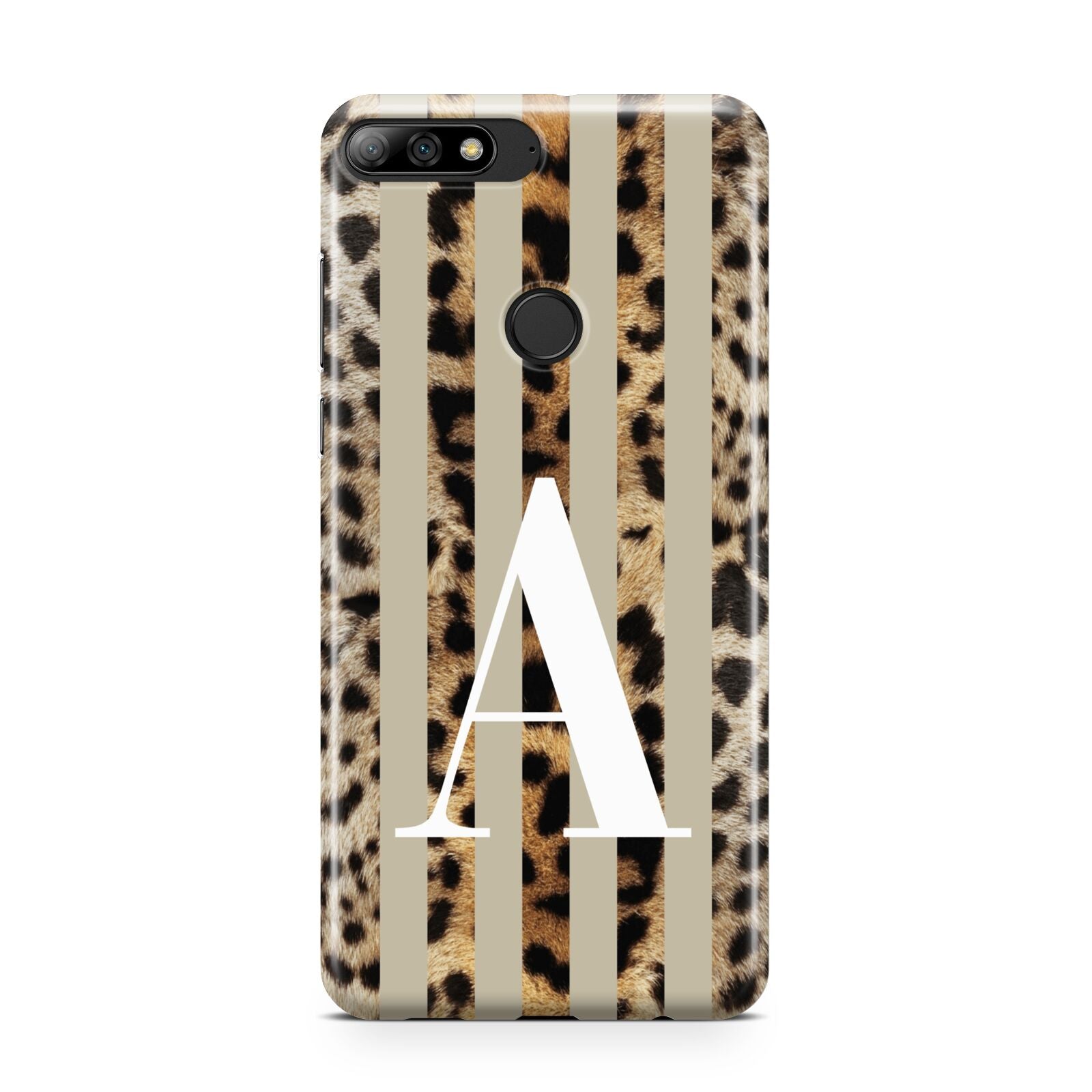 Personalised Leopard Stripes Huawei Y7 2018