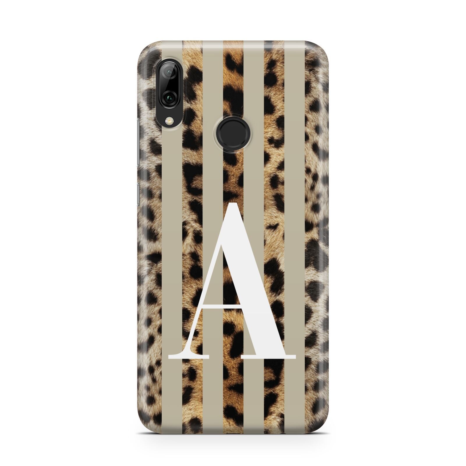 Personalised Leopard Stripes Huawei Y7 2019