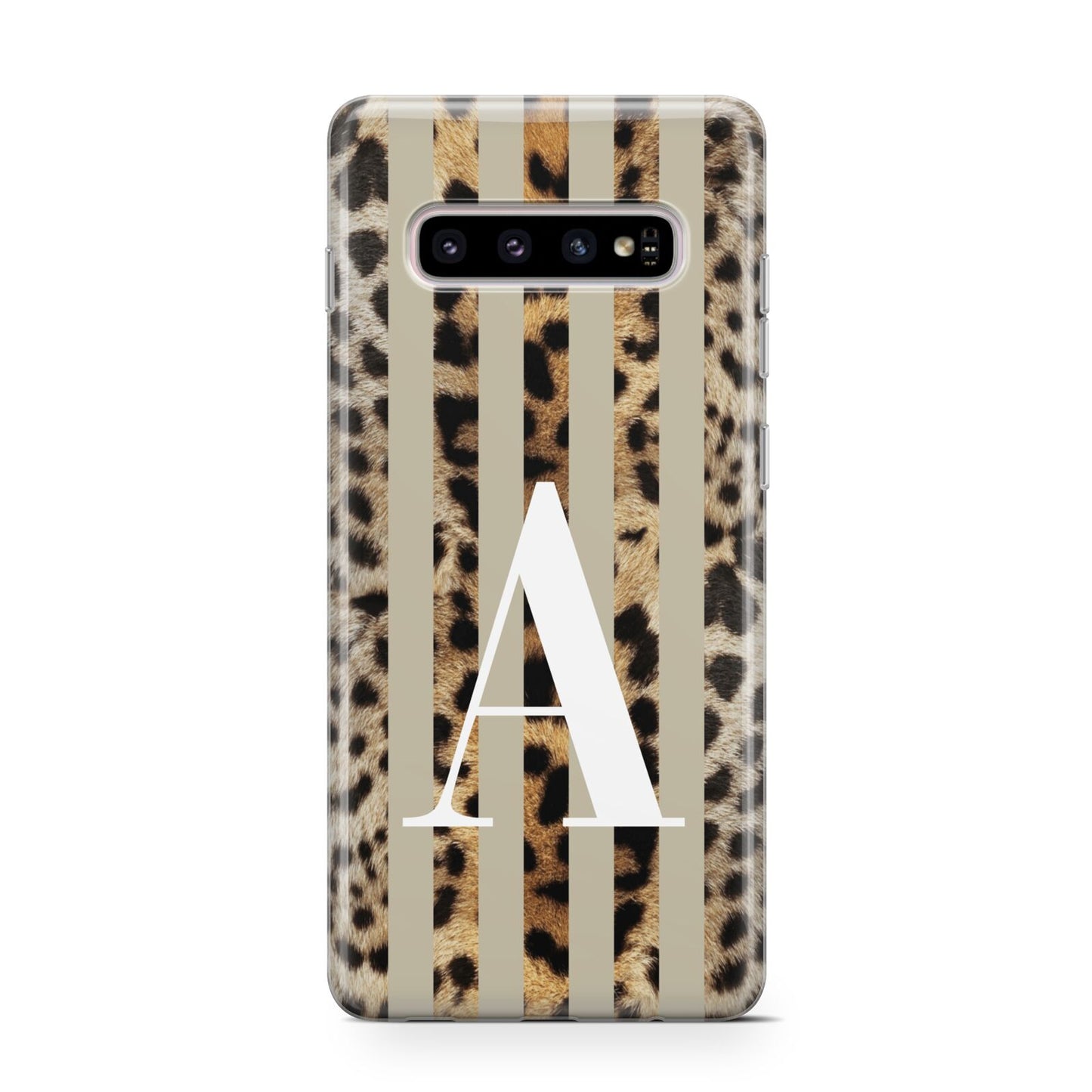 Personalised Leopard Stripes Protective Samsung Galaxy Case