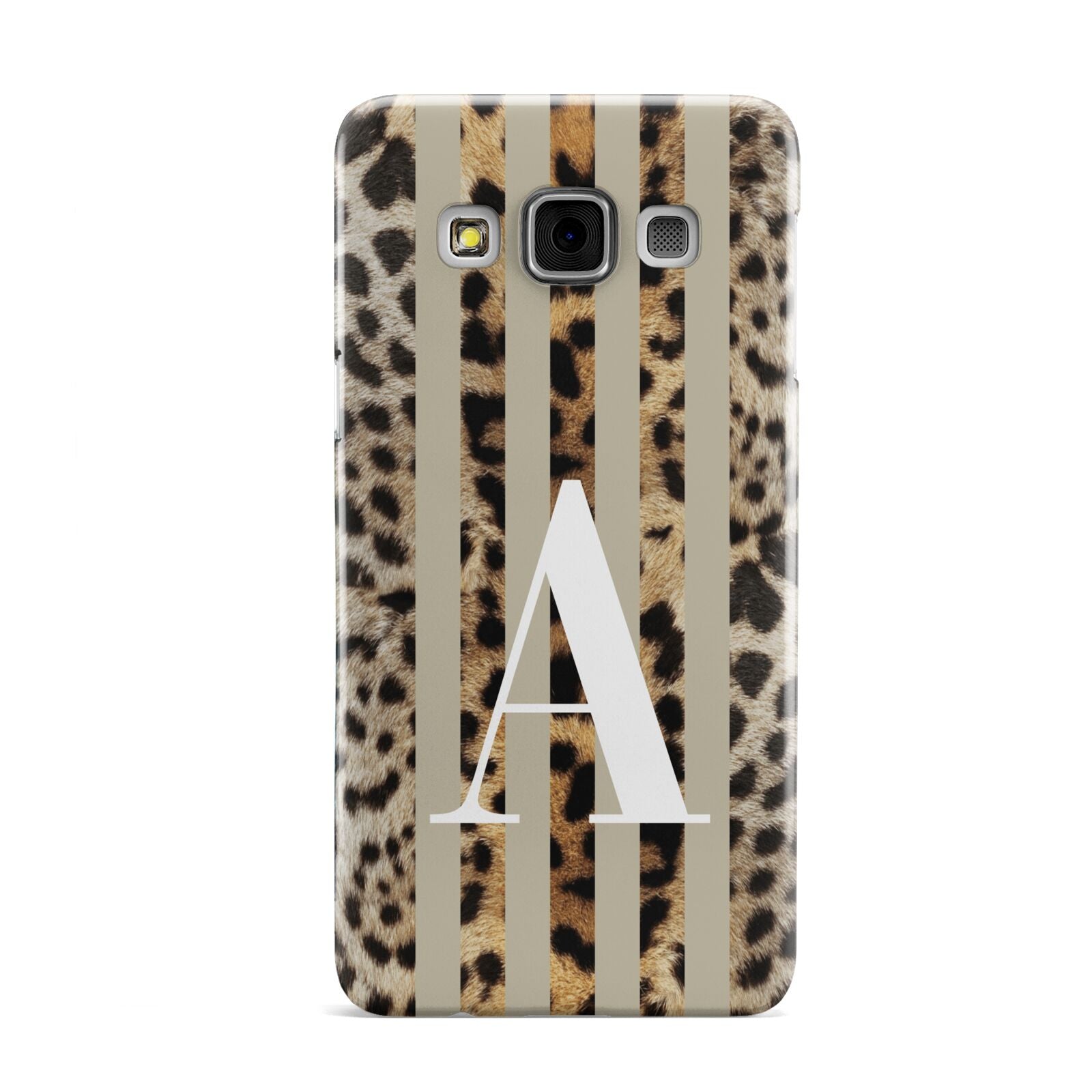 Personalised Leopard Stripes Samsung Galaxy A3 Case