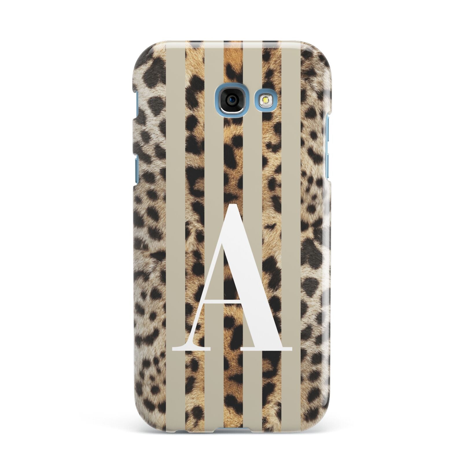 Personalised Leopard Stripes Samsung Galaxy A7 2017 Case