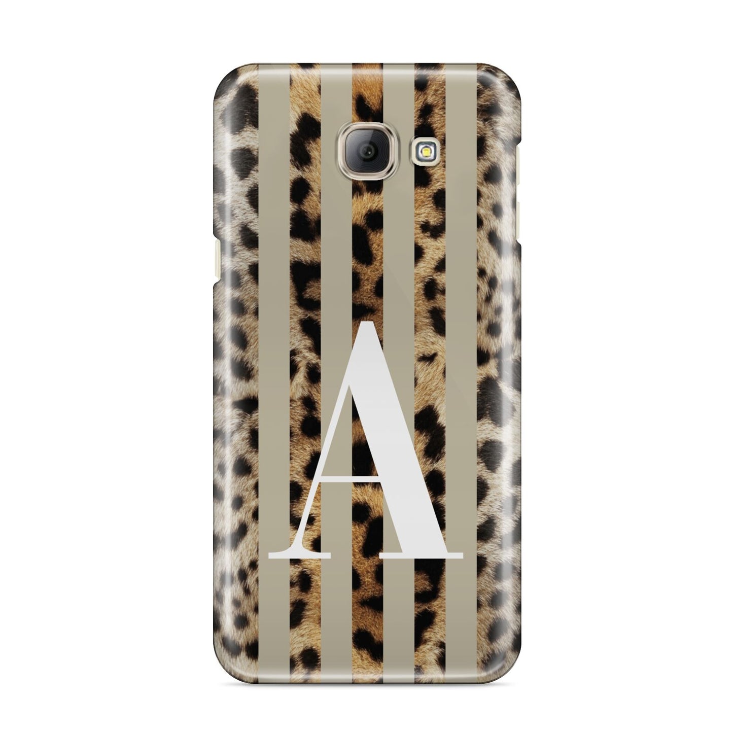 Personalised Leopard Stripes Samsung Galaxy A8 2016 Case