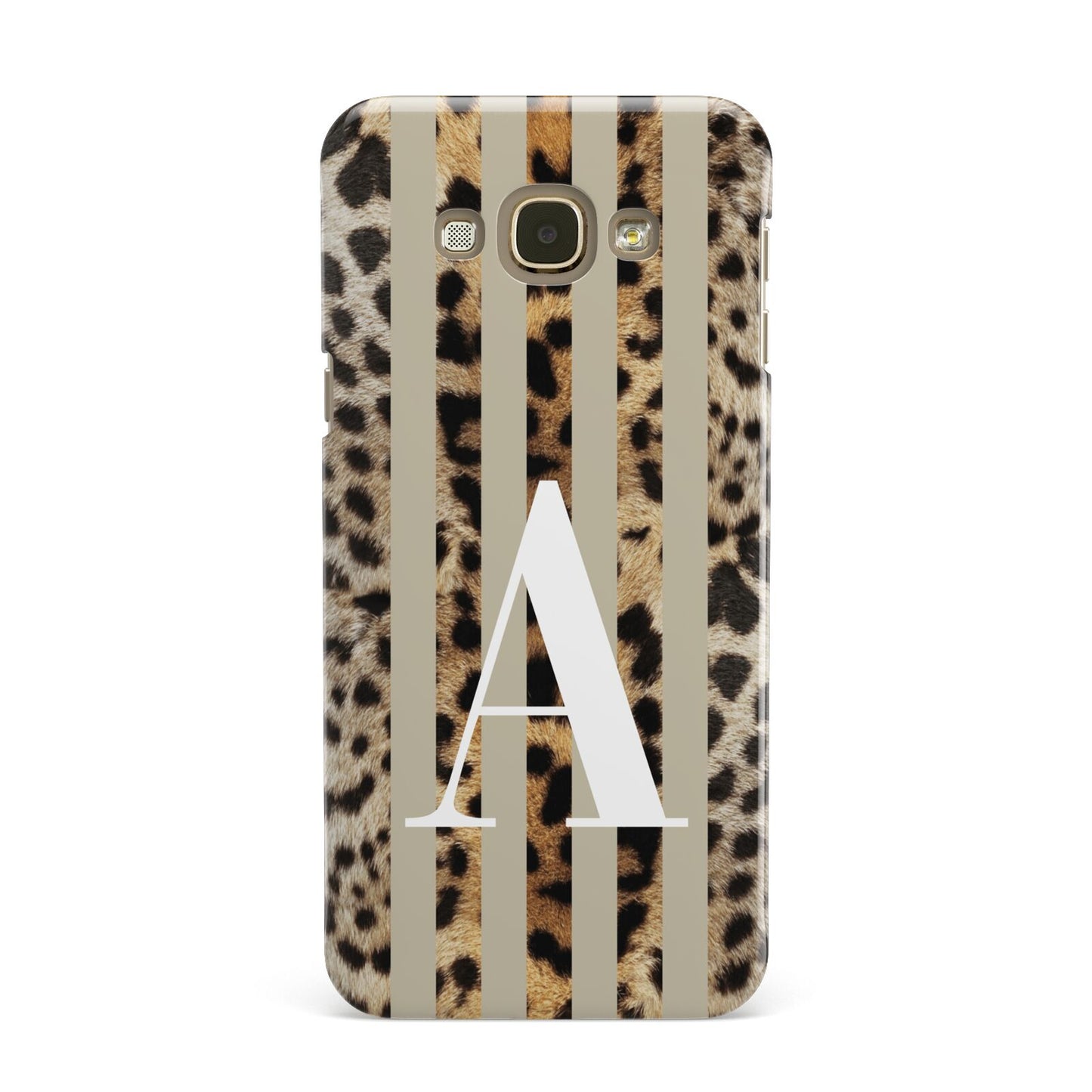 Personalised Leopard Stripes Samsung Galaxy A8 Case