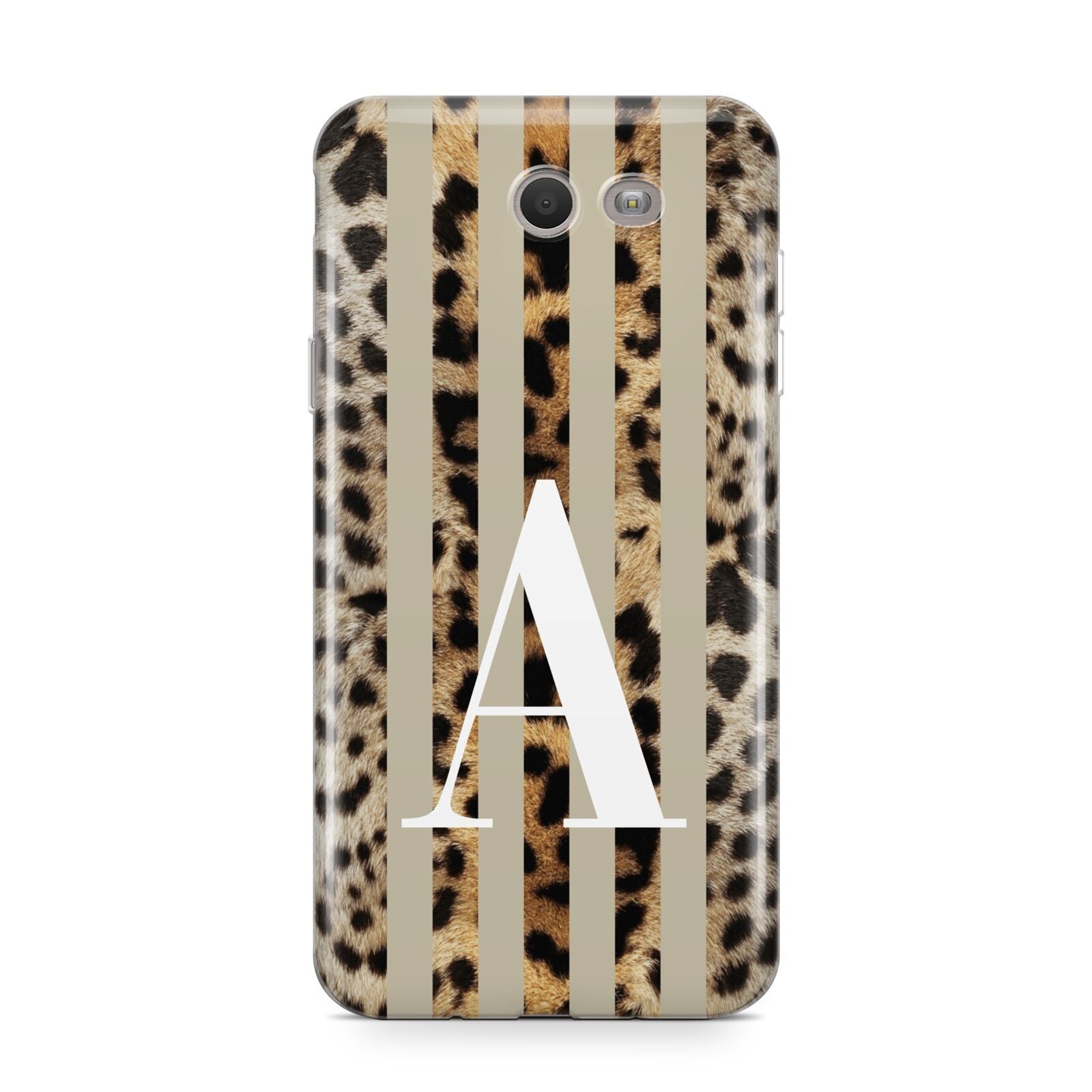 Personalised Leopard Stripes Samsung Galaxy J7 2017 Case