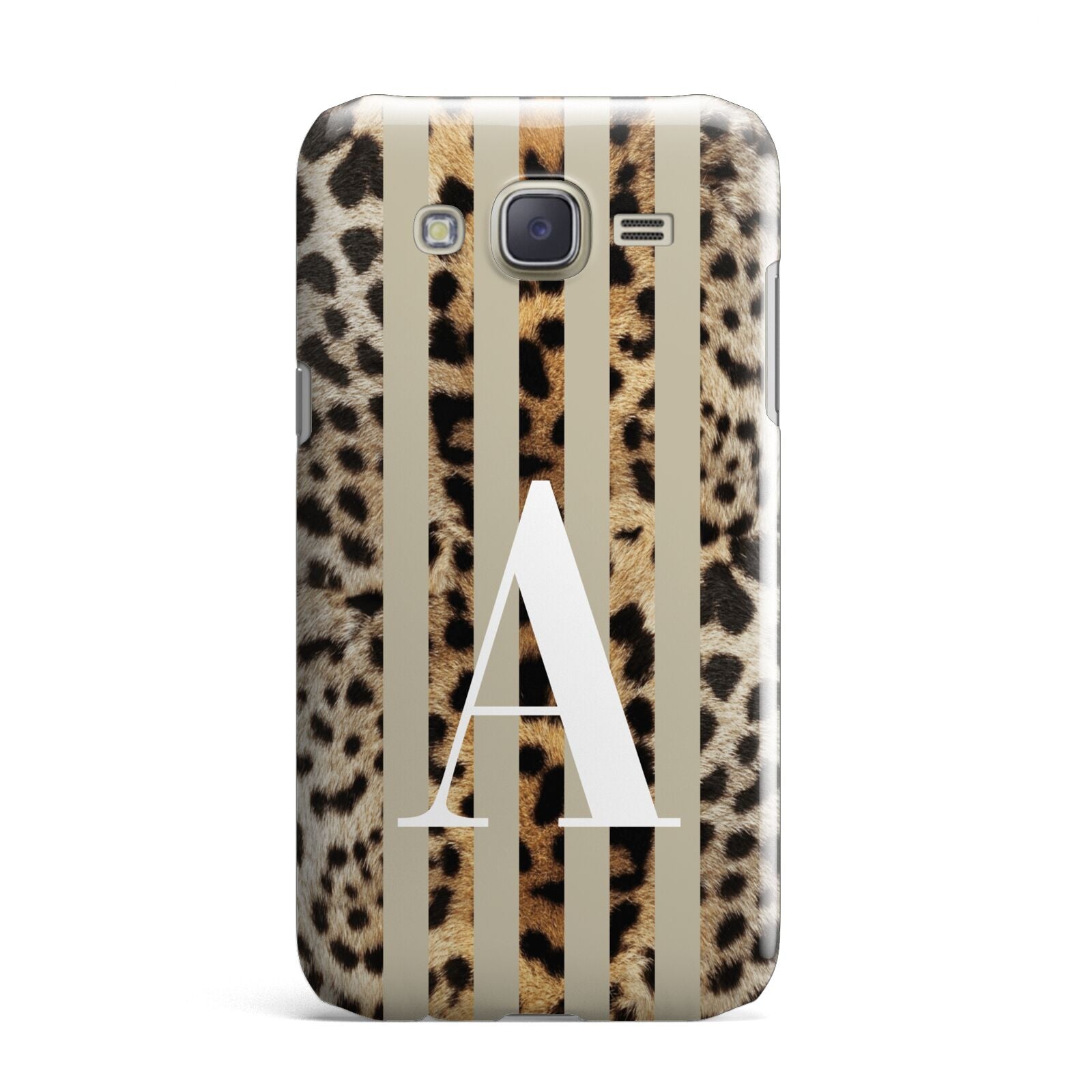 Personalised Leopard Stripes Samsung Galaxy J7 Case