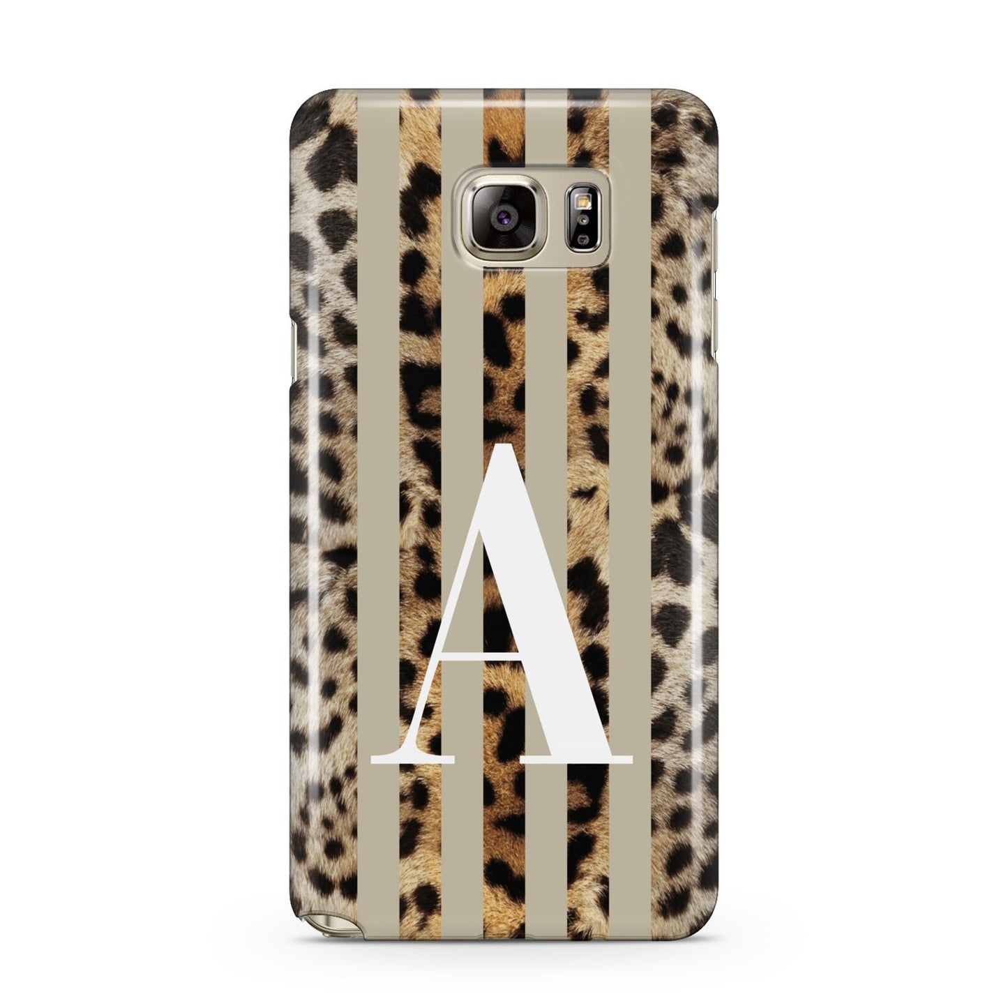 Personalised Leopard Stripes Samsung Galaxy Note 5 Case