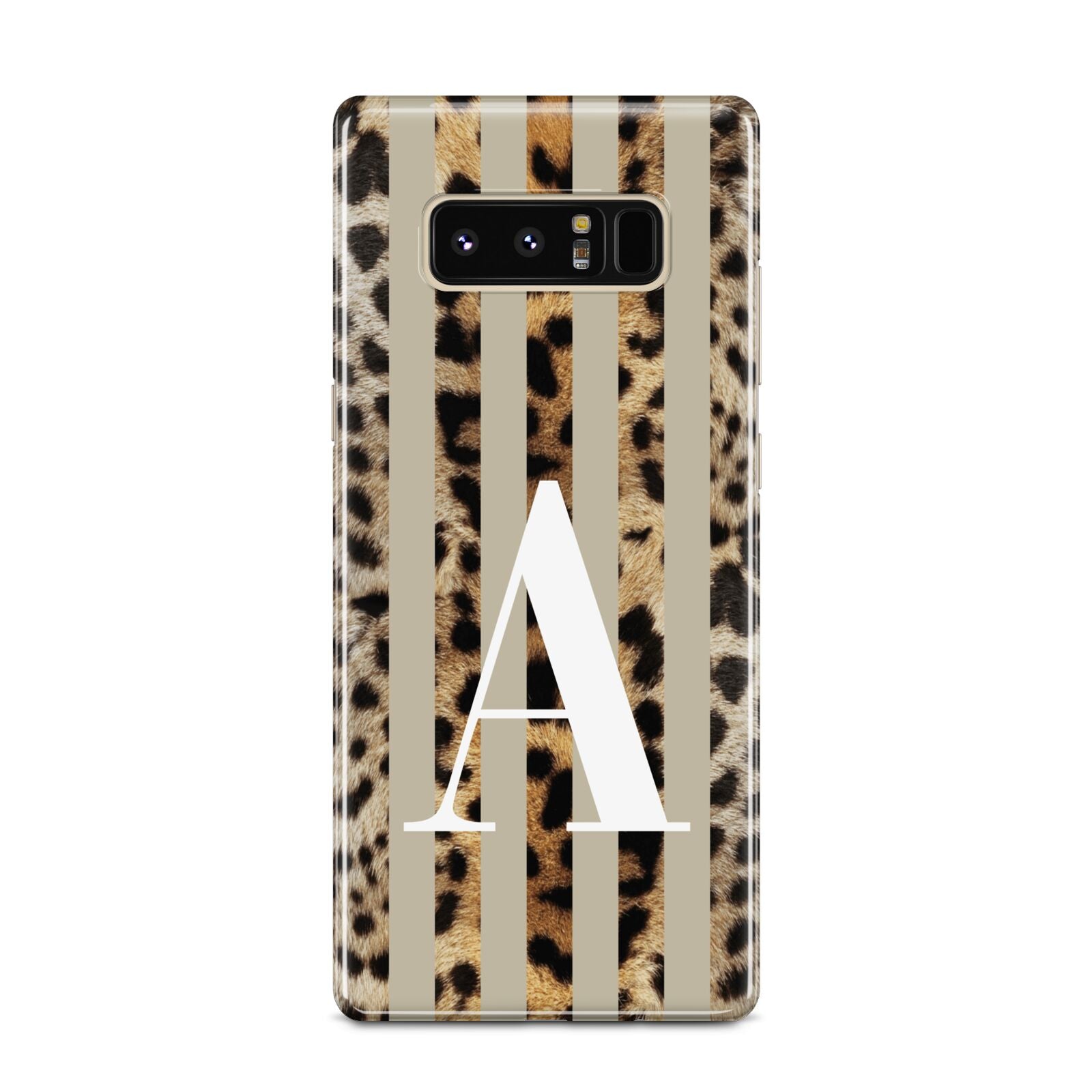 Personalised Leopard Stripes Samsung Galaxy Note 8 Case