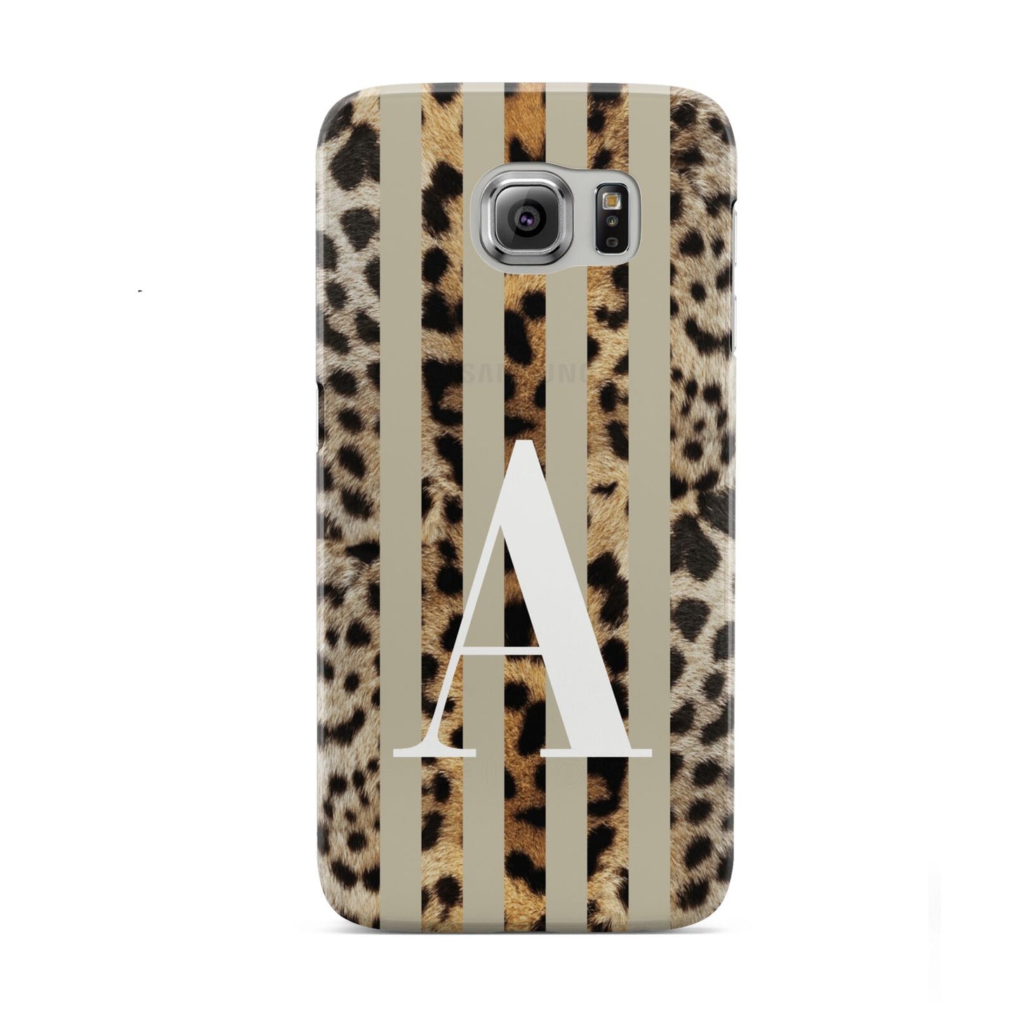 Personalised Leopard Stripes Samsung Galaxy S6 Case