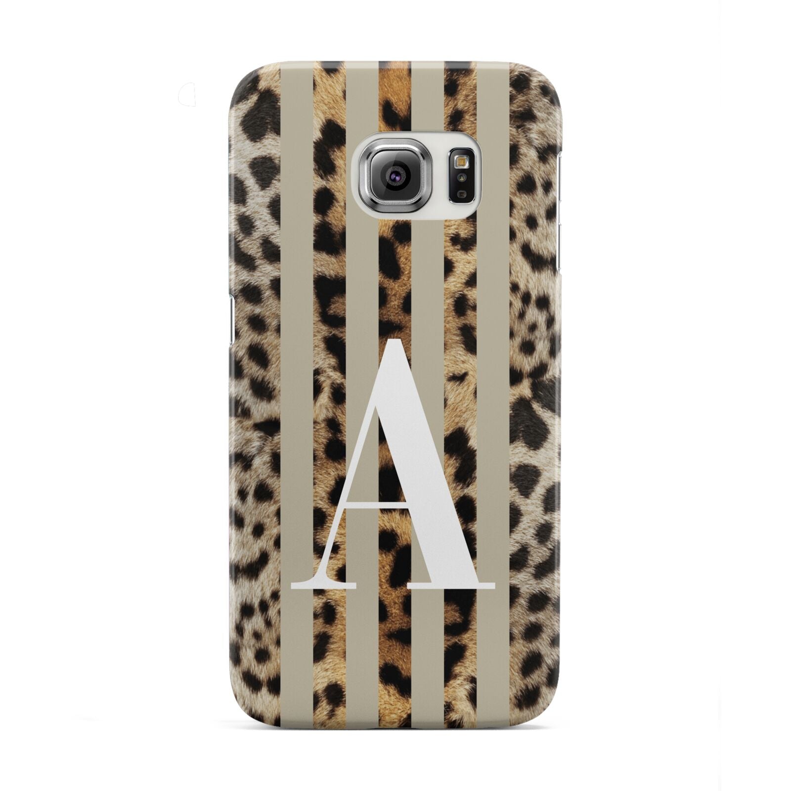 Personalised Leopard Stripes Samsung Galaxy S6 Edge Case