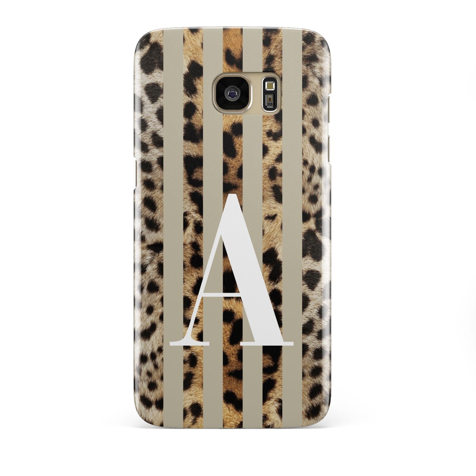 Personalised Leopard Stripes Samsung Galaxy S7 Edge Case