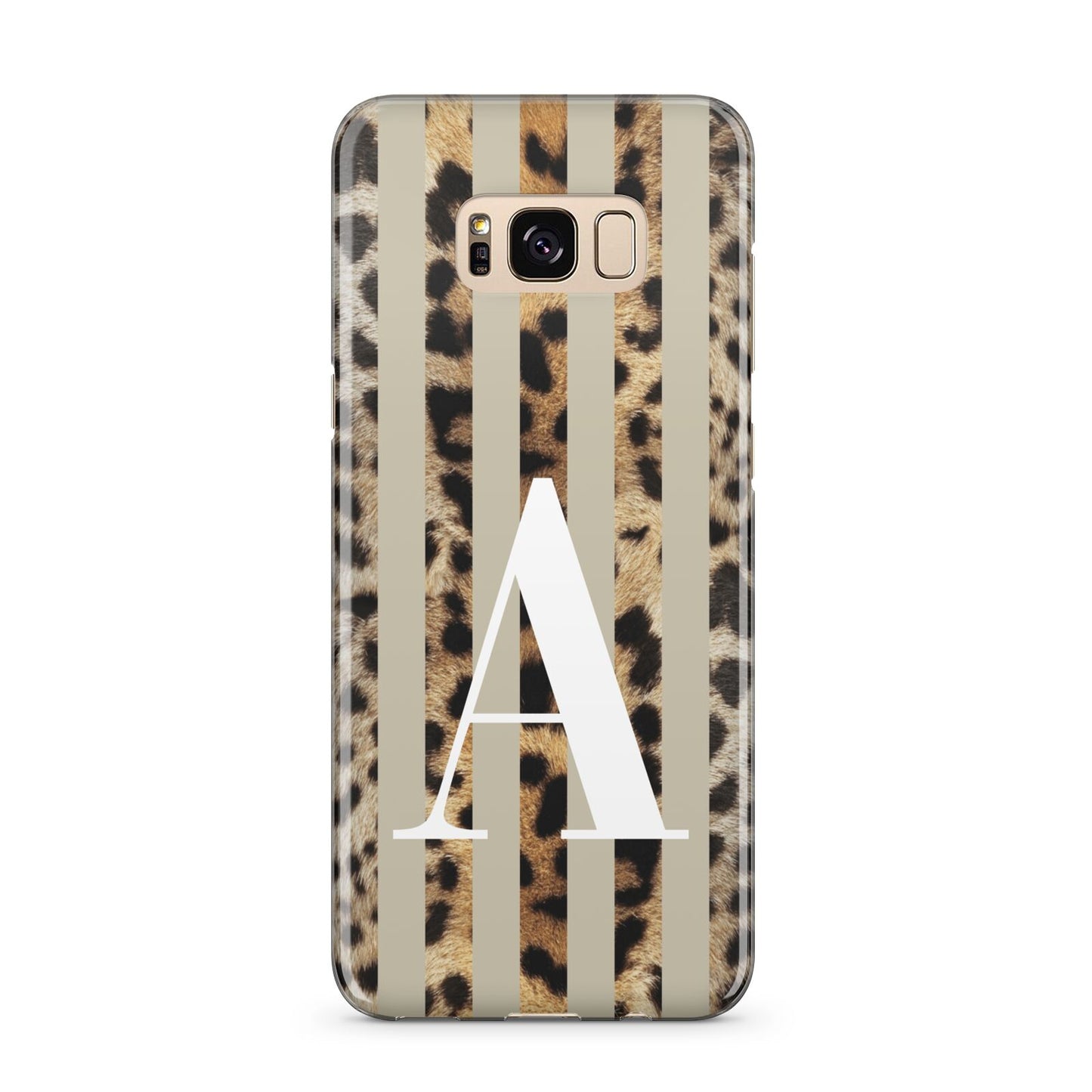 Personalised Leopard Stripes Samsung Galaxy S8 Plus Case