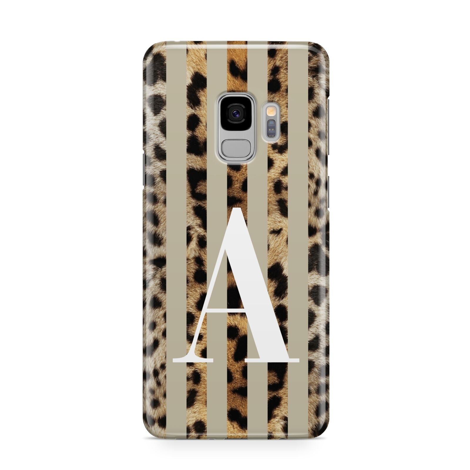 Personalised Leopard Stripes Samsung Galaxy S9 Case