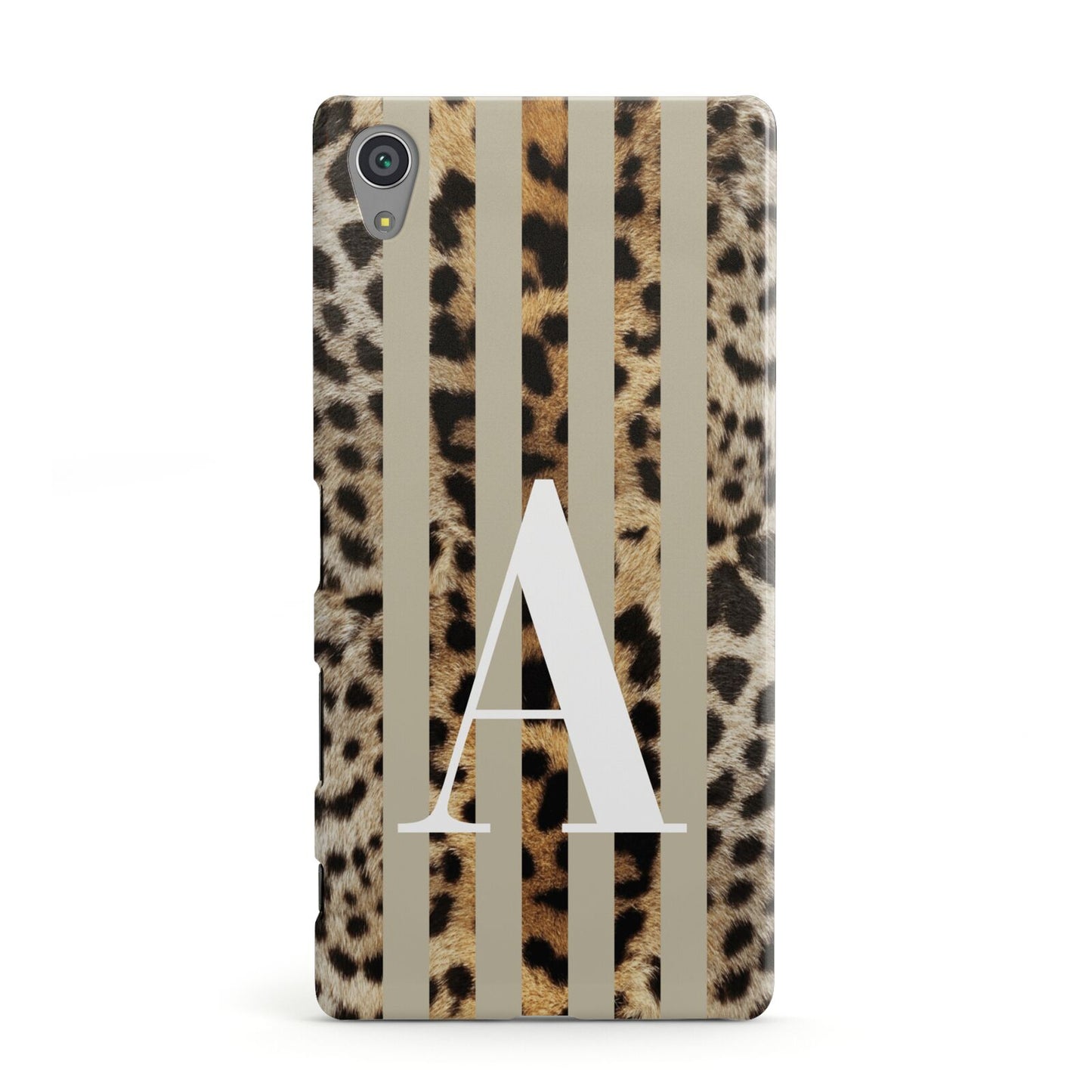 Personalised Leopard Stripes Sony Xperia Case