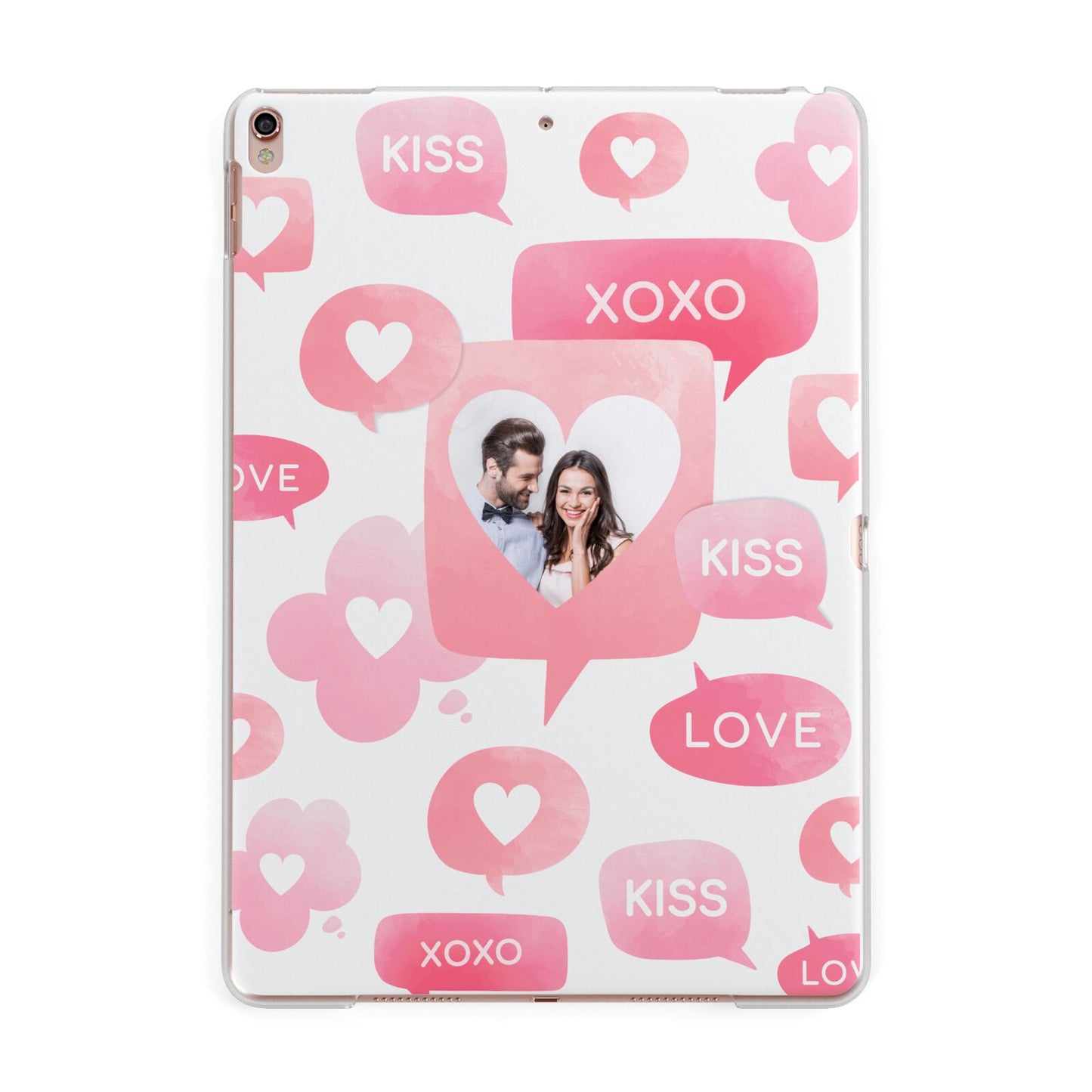 Personalised Likes Photo Apple iPad Rose Gold Case