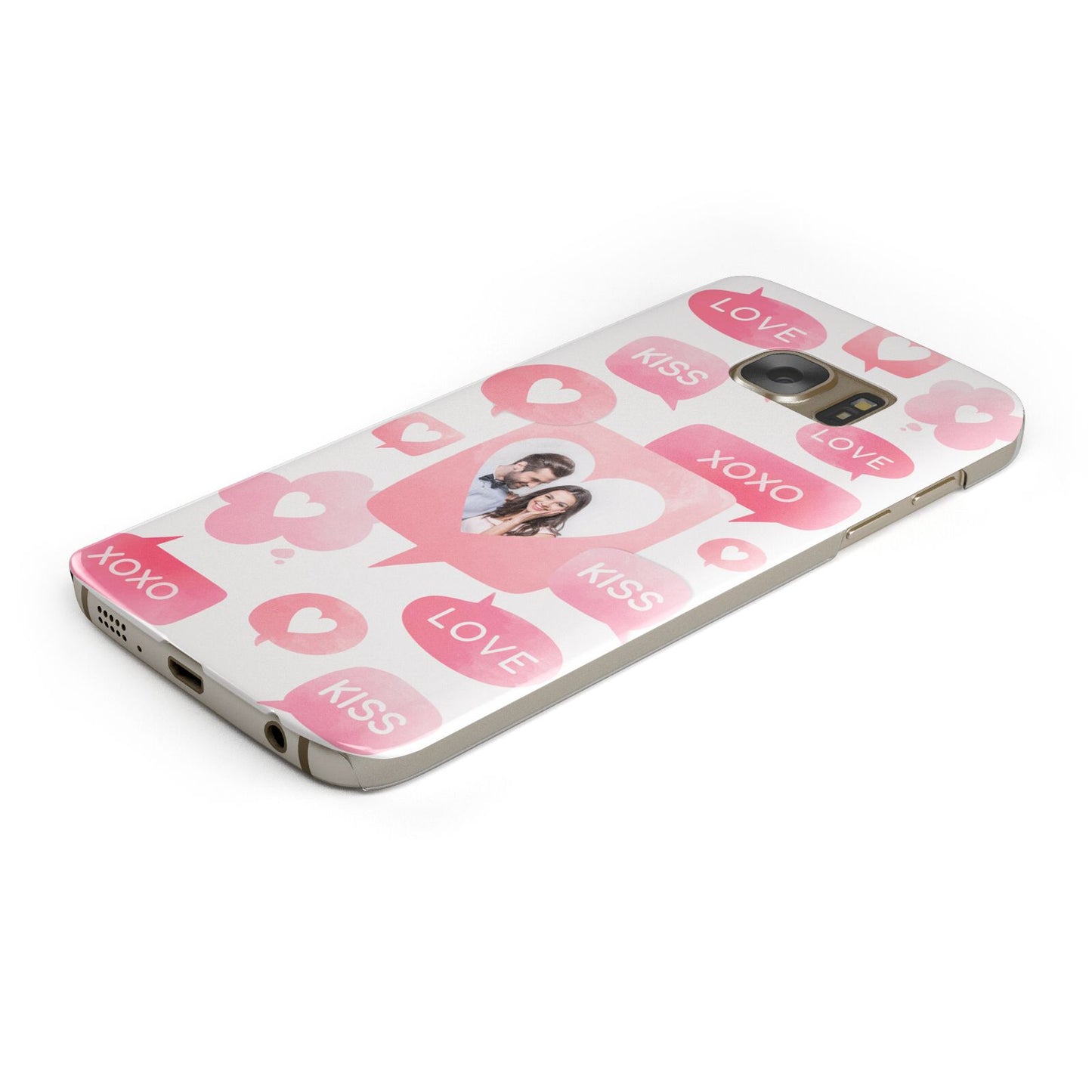 Personalised Likes Photo Protective Samsung Galaxy Case Angled Image