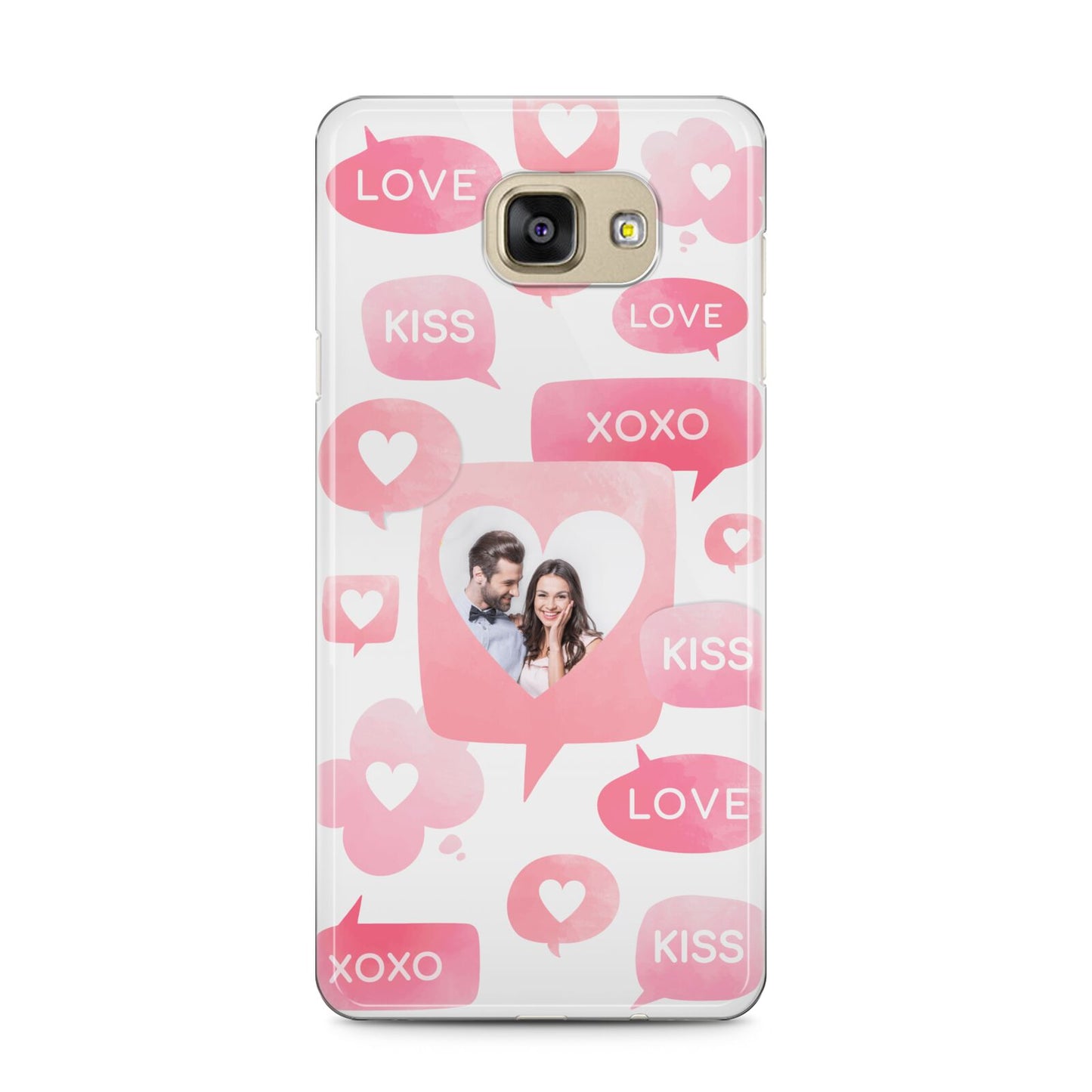 Personalised Likes Photo Samsung Galaxy A5 2016 Case on gold phone