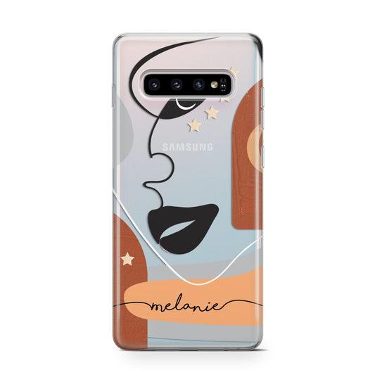 Personalised Line Art Protective Samsung Galaxy Case