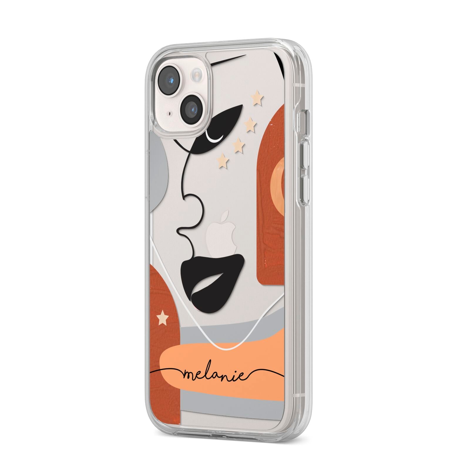 Personalised Line Art iPhone Case Dyefor