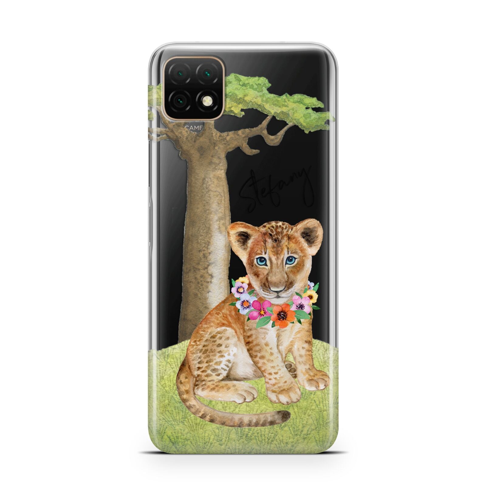 Personalised Lion Cub Huawei Enjoy 20 Phone Case