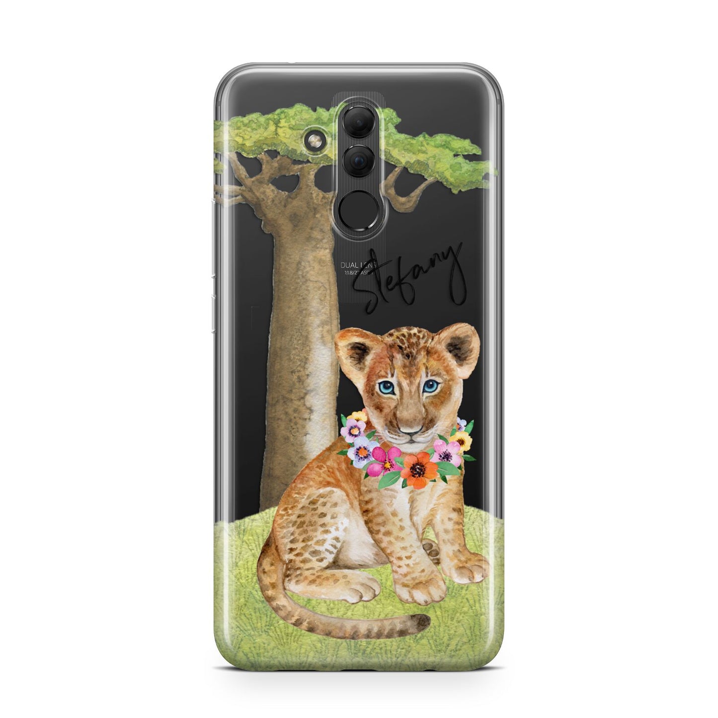 Personalised Lion Cub Huawei Mate 20 Lite