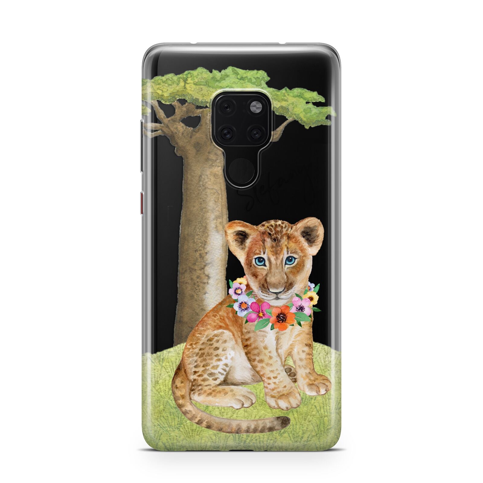 Personalised Lion Cub Huawei Mate 20 Phone Case