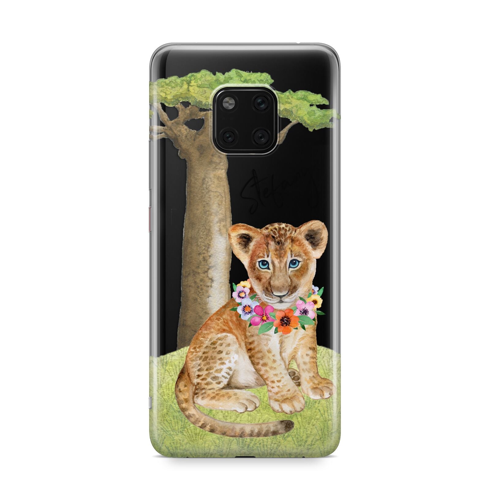 Personalised Lion Cub Huawei Mate 20 Pro Phone Case