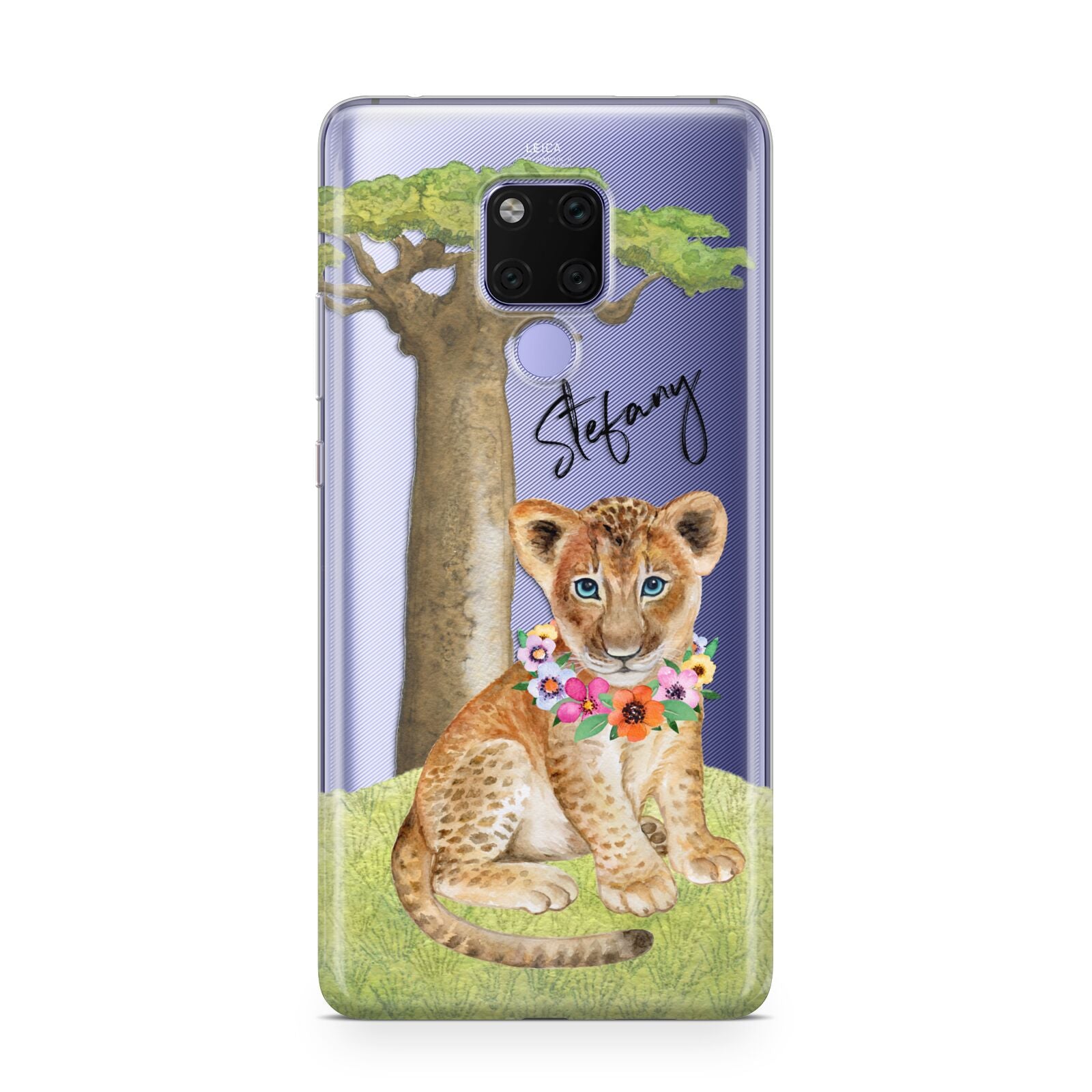 Personalised Lion Cub Huawei Mate 20X Phone Case