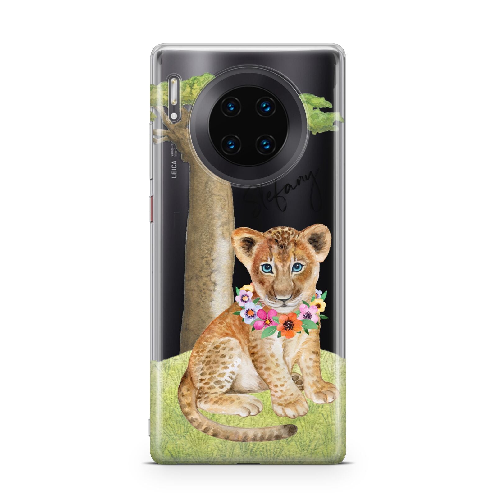 Personalised Lion Cub Huawei Mate 30 Pro Phone Case