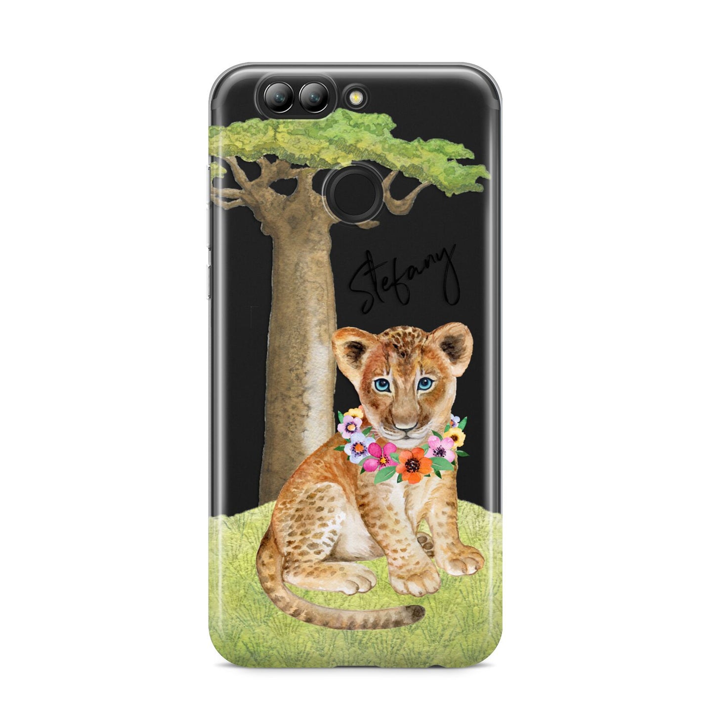 Personalised Lion Cub Huawei Nova 2s Phone Case