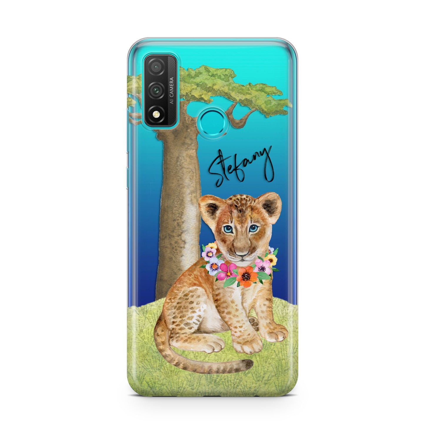 Personalised Lion Cub Huawei P Smart 2020