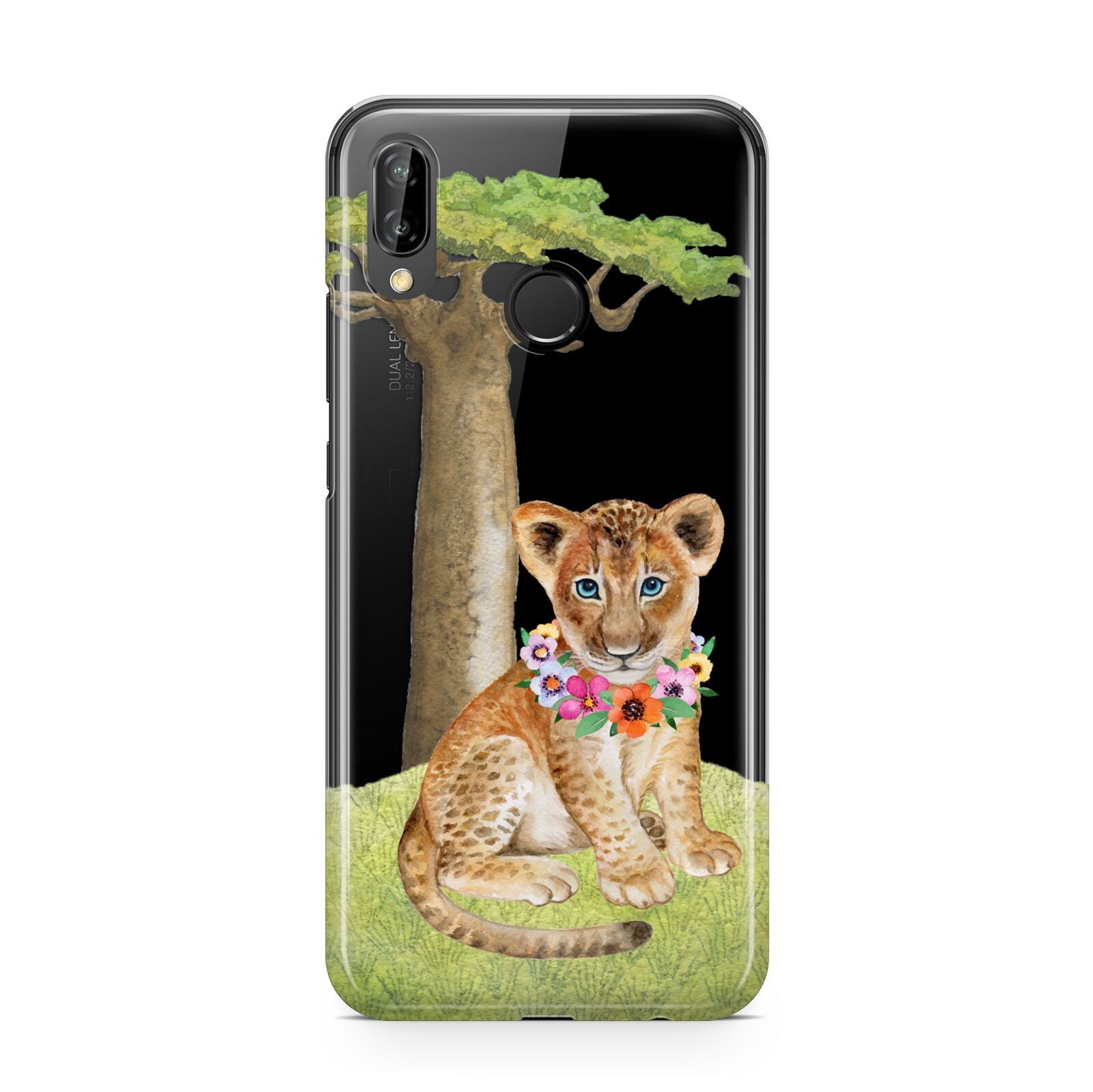 Personalised Lion Cub Huawei P20 Lite Phone Case