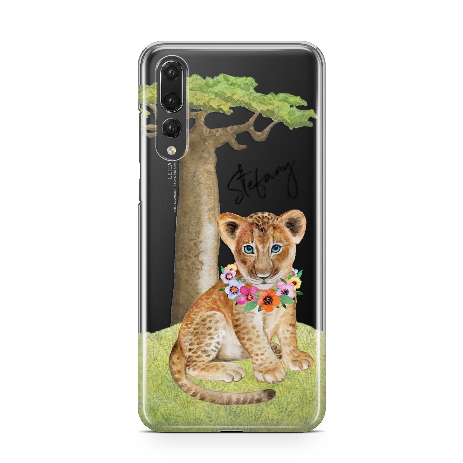 Personalised Lion Cub Huawei P20 Pro Phone Case