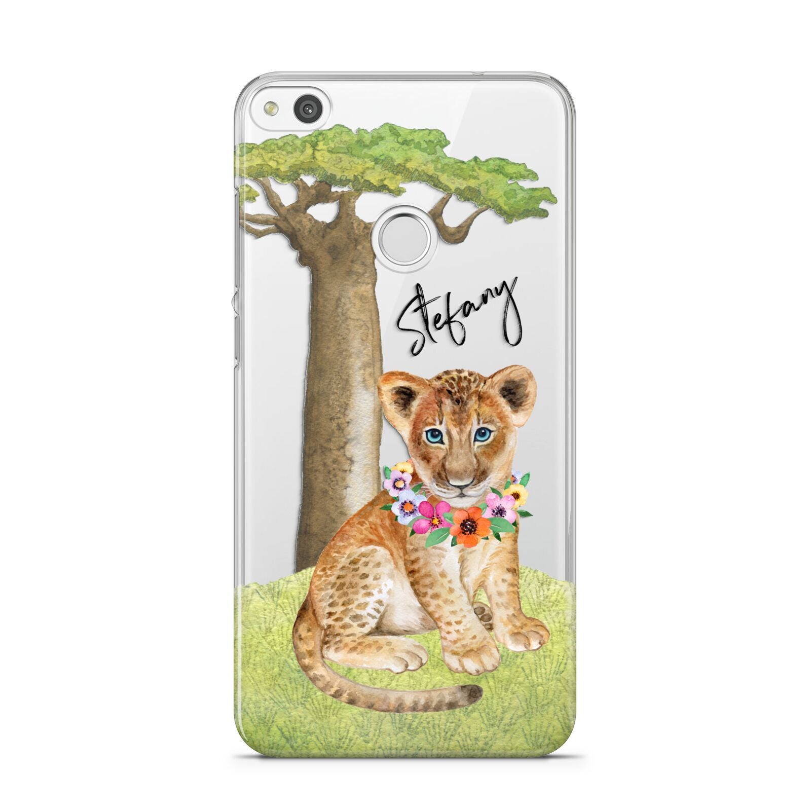 Personalised Lion Cub Huawei P8 Lite Case