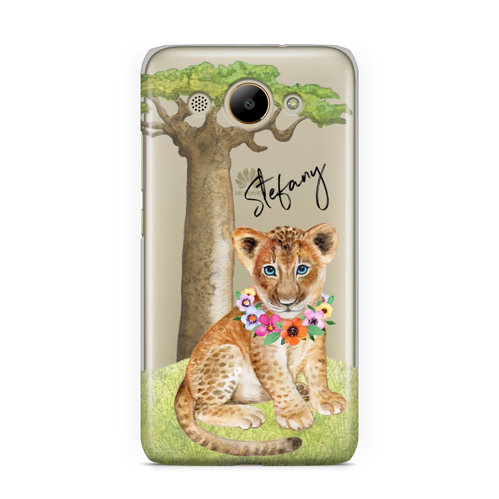 Personalised Lion Cub Huawei Y3 2017