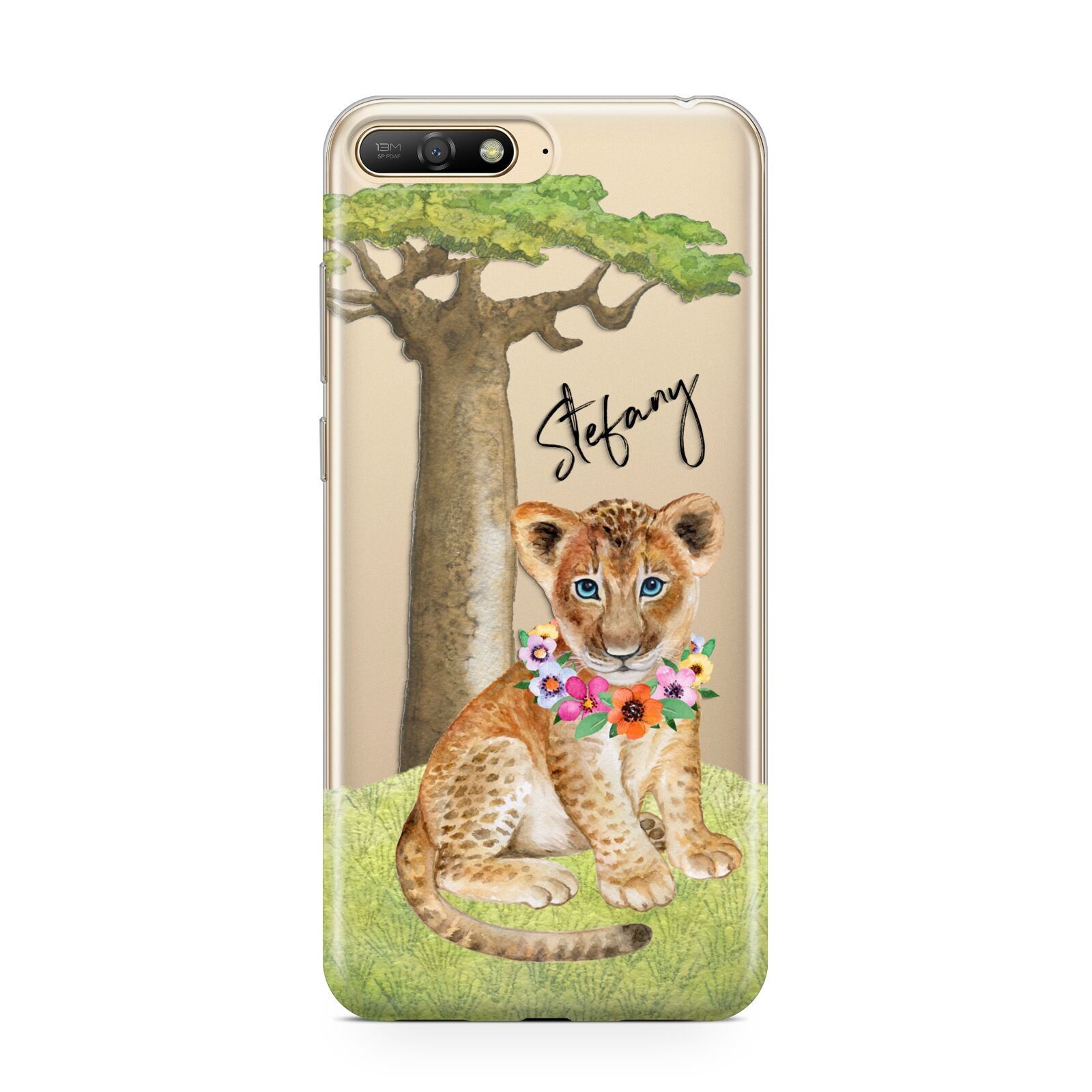 Personalised Lion Cub Huawei Y6 2018