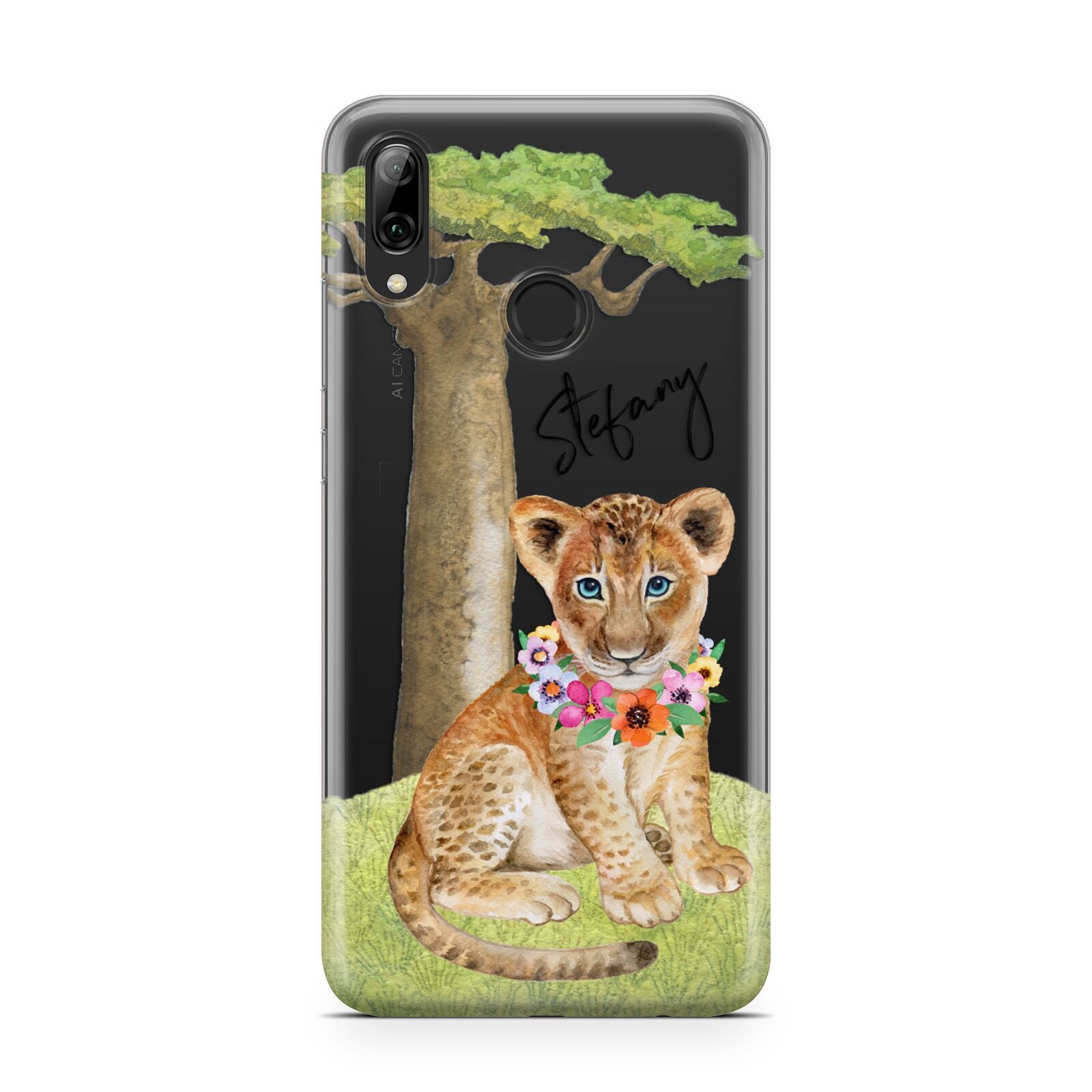 Personalised Lion Cub Huawei Y7 2019