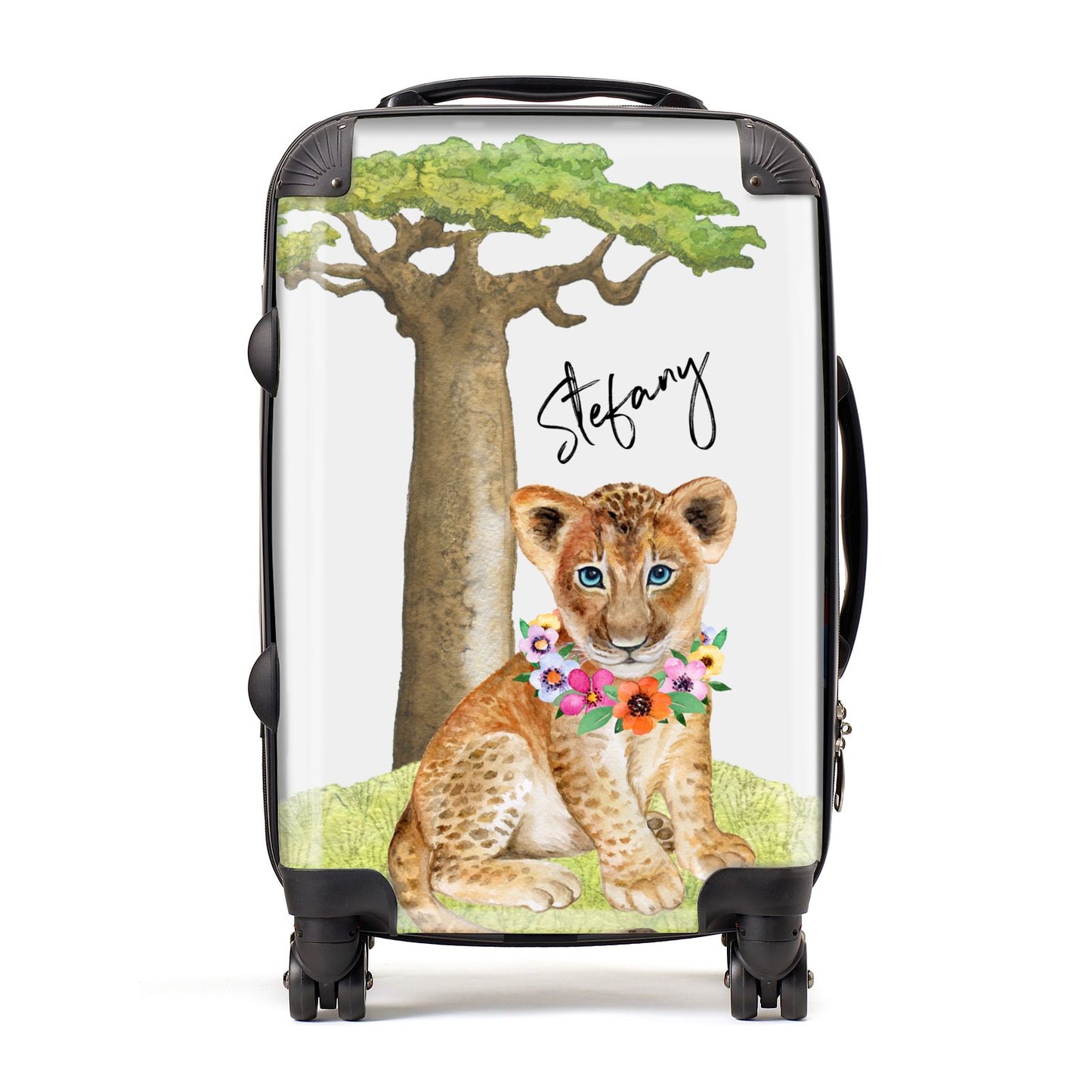 Personalised Lion Cub Suitcase