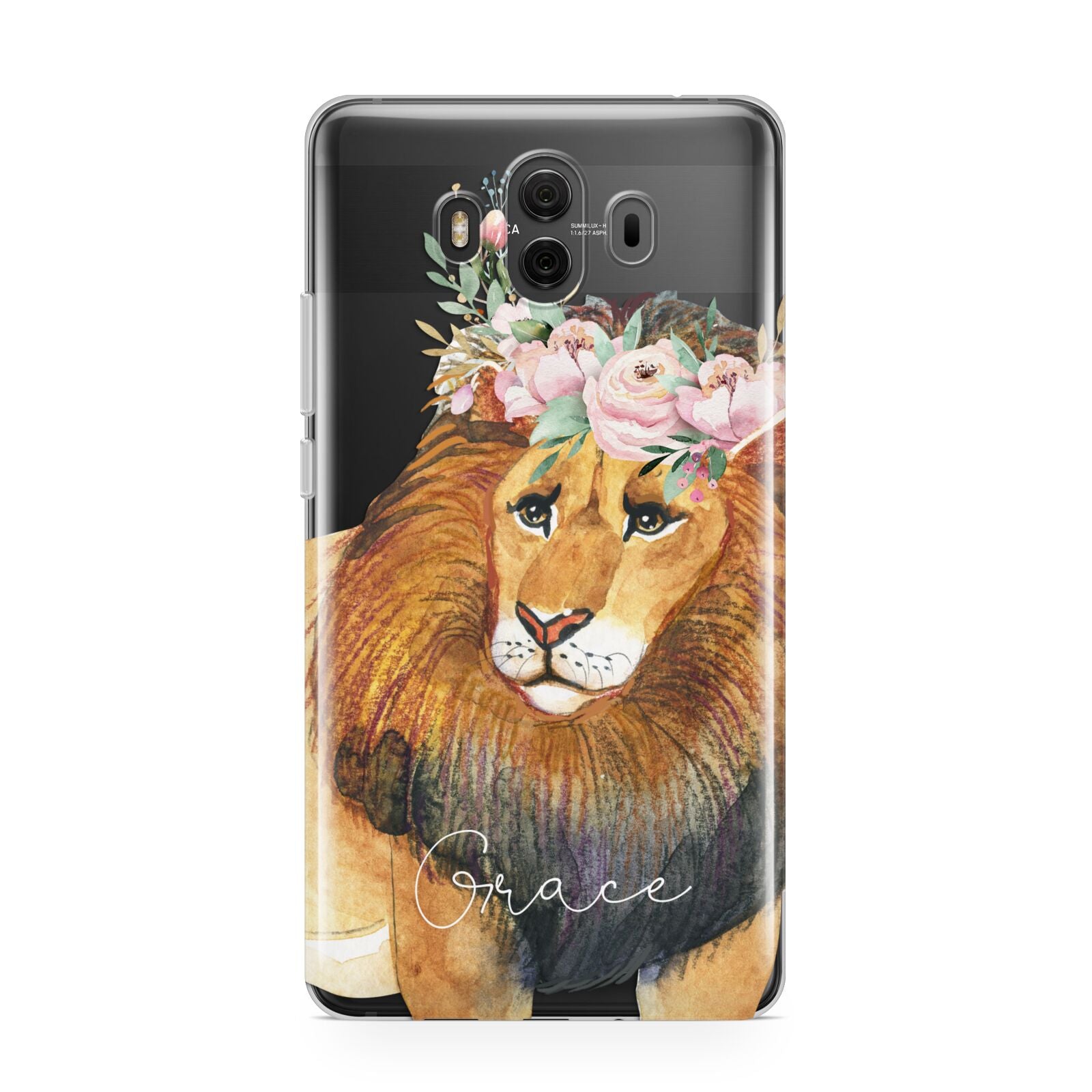 Personalised Lion Huawei Mate 10 Protective Phone Case