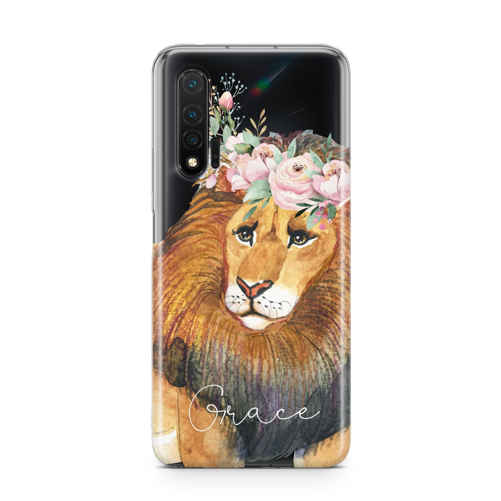 Personalised Lion Huawei Nova 6 Phone Case