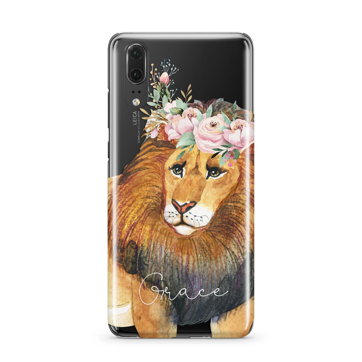 Personalised Lion Huawei P20 Phone Case