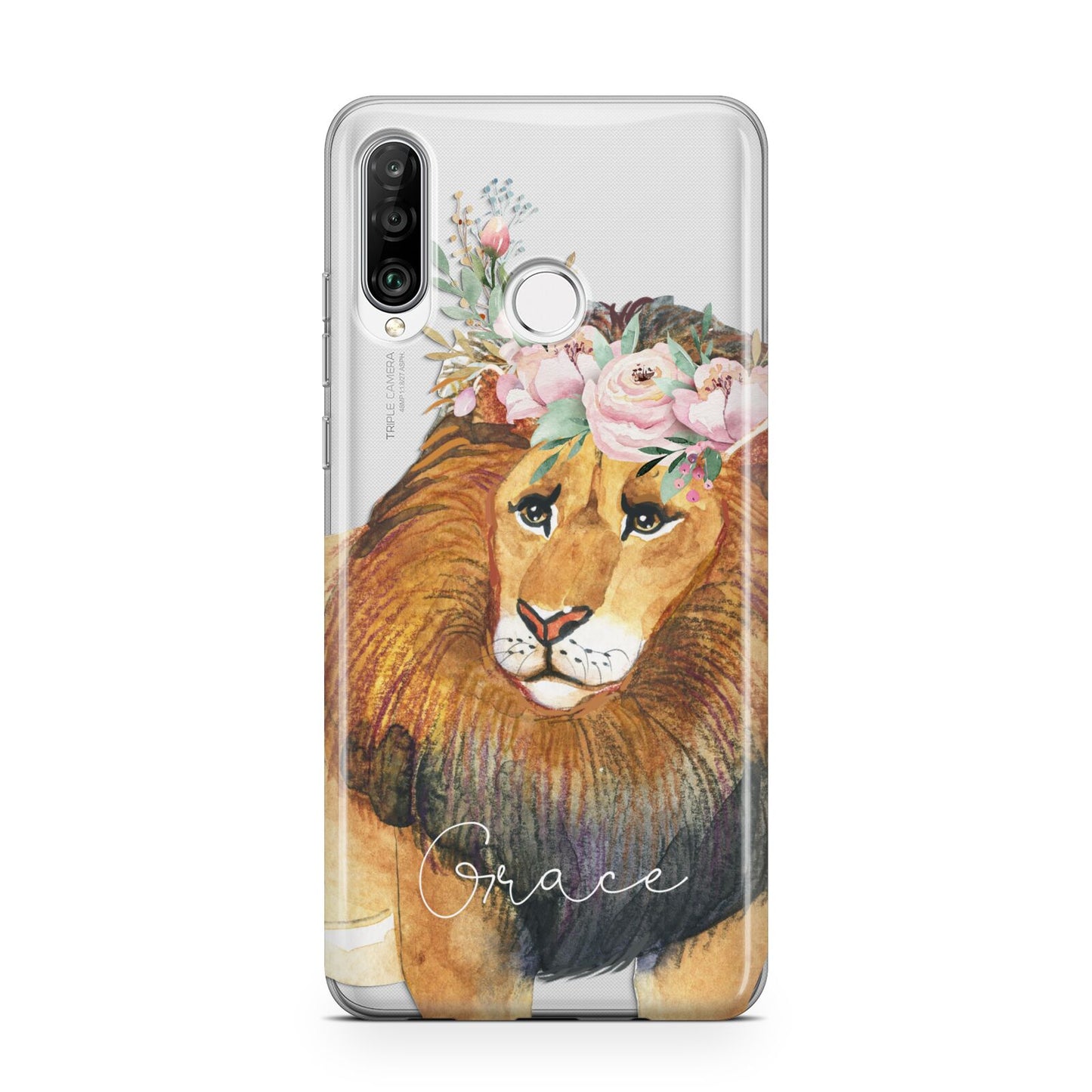 Personalised Lion Huawei P30 Lite Phone Case