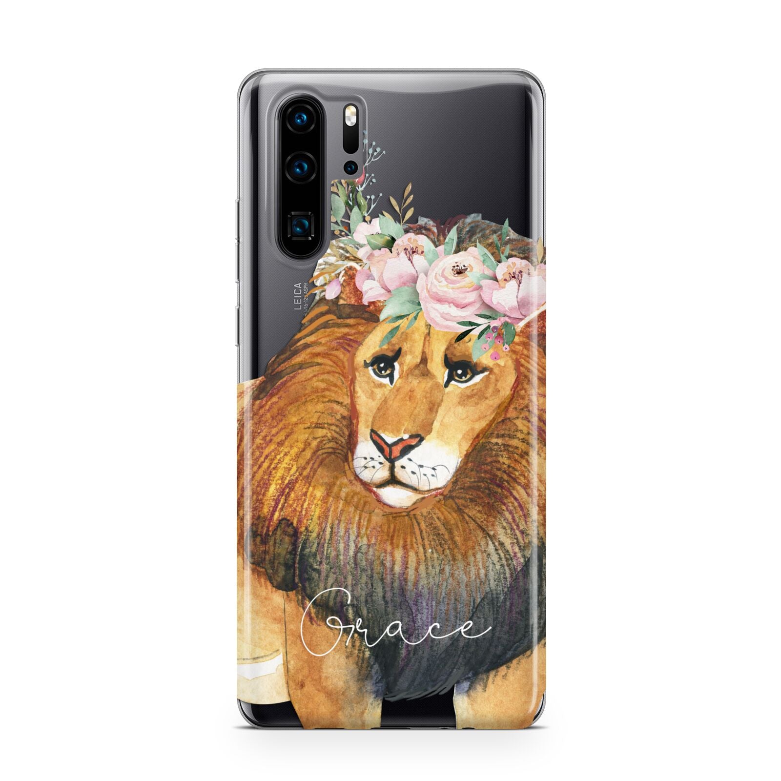 Personalised Lion Huawei P30 Pro Phone Case