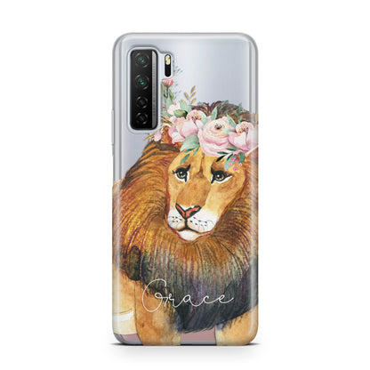 Personalised Lion Huawei P40 Lite 5G Phone Case