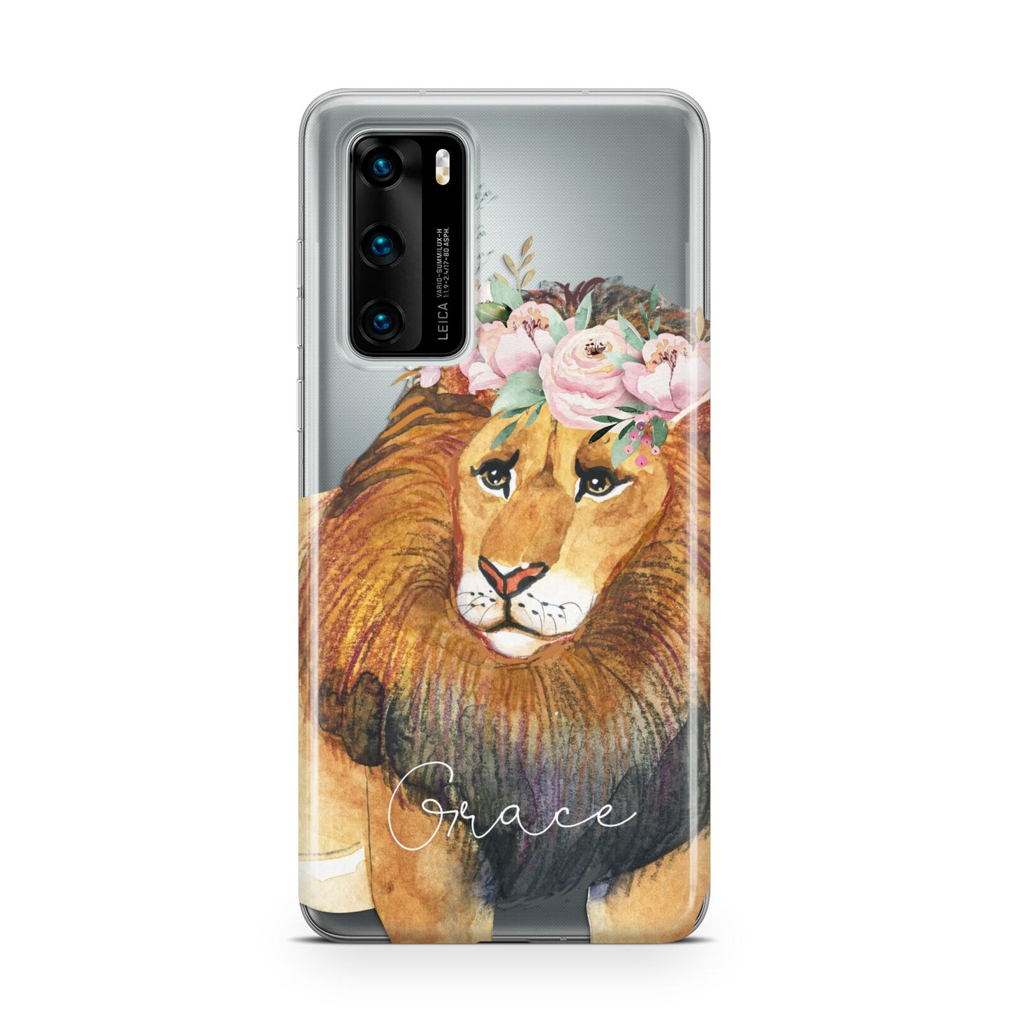 Personalised Lion Huawei P40 Phone Case